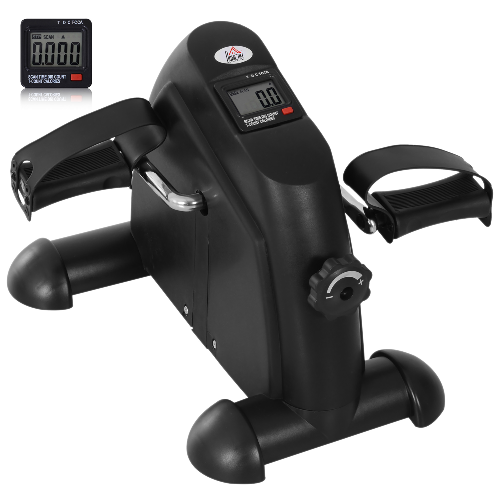Mini Exercise Bike Fitness W/LCD Display, 9Wx 40Dx 31Hcm-Black - Life Essentials