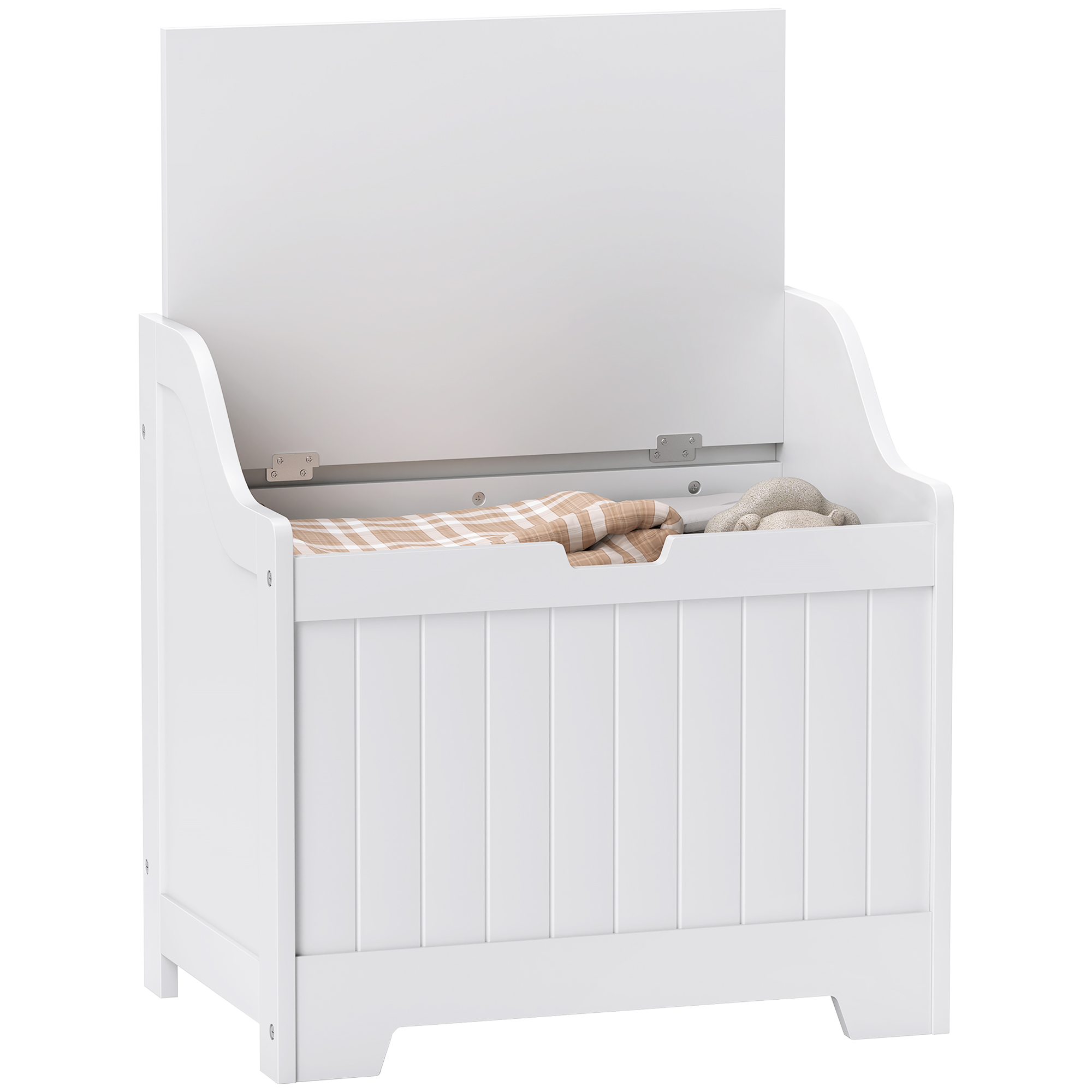 HERON 61L Home Storage Chest - White - Life Essentials