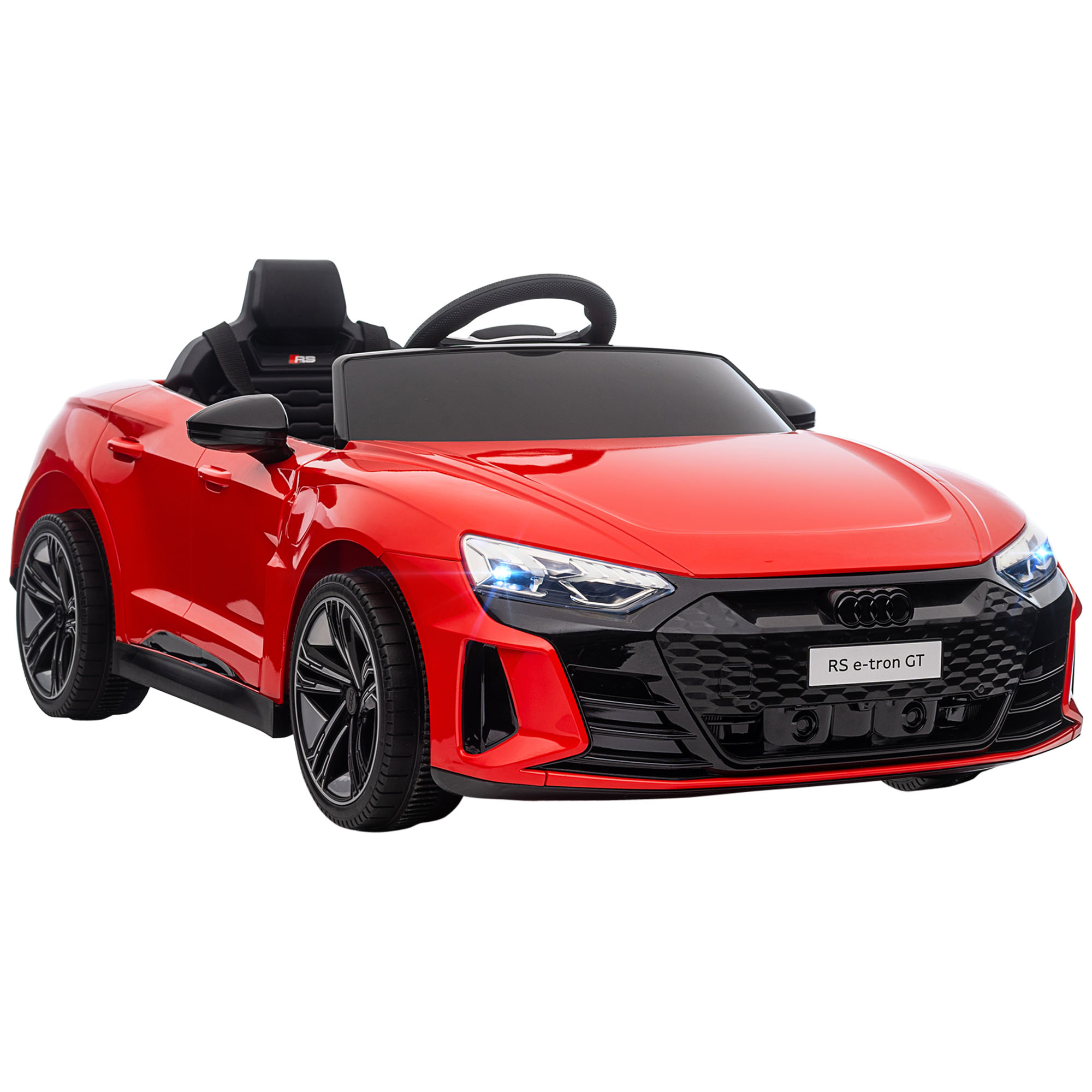 12V Kids Electric Ride-On with Remote Control, Lights, Music - Red - Life Essentials