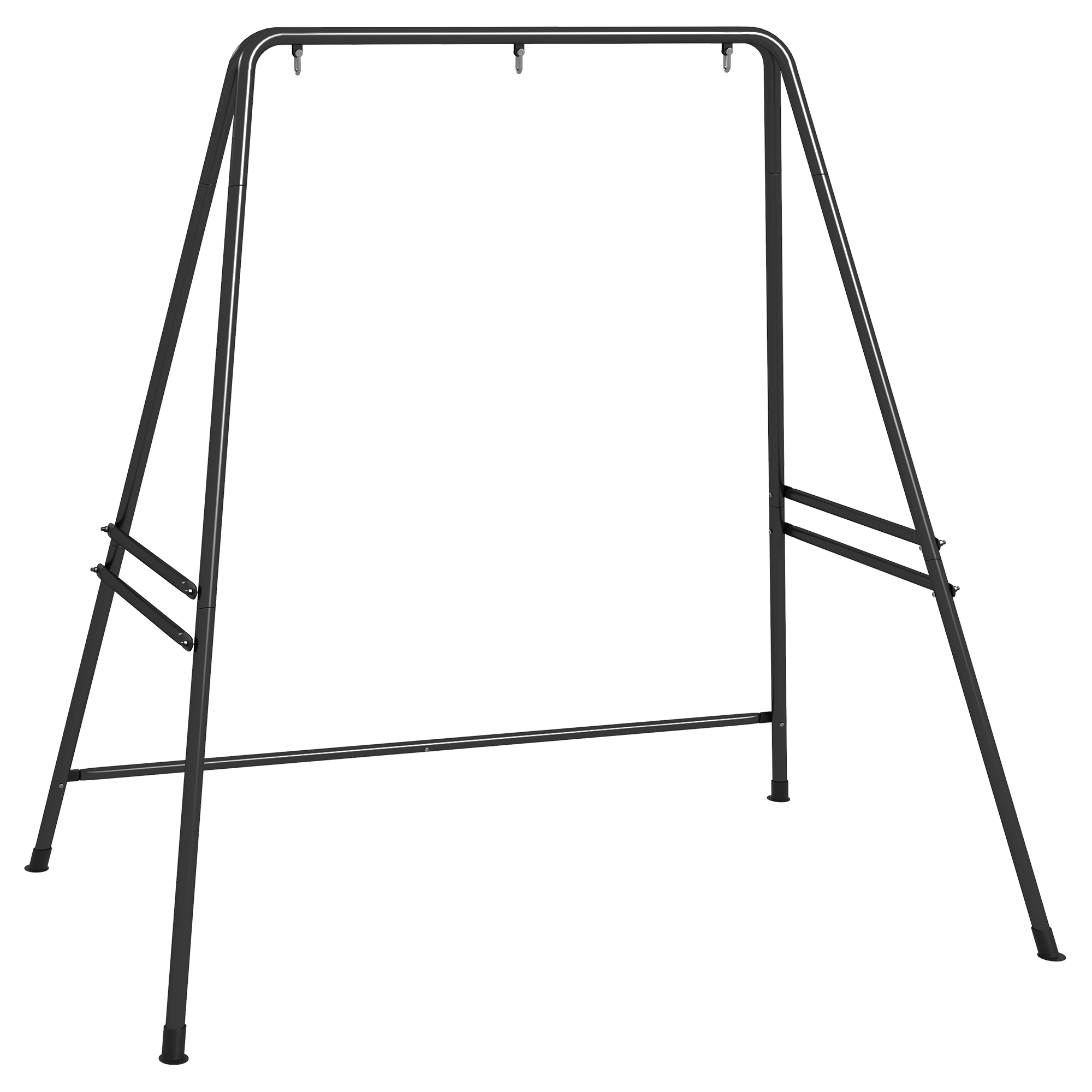 Hammock Chair Stand, Hanging Heavy Duty Metal Frame Hammock Stand for Hanging Hammock Air Porch Swing Chair, Egg Chair, Black - Life Essentials