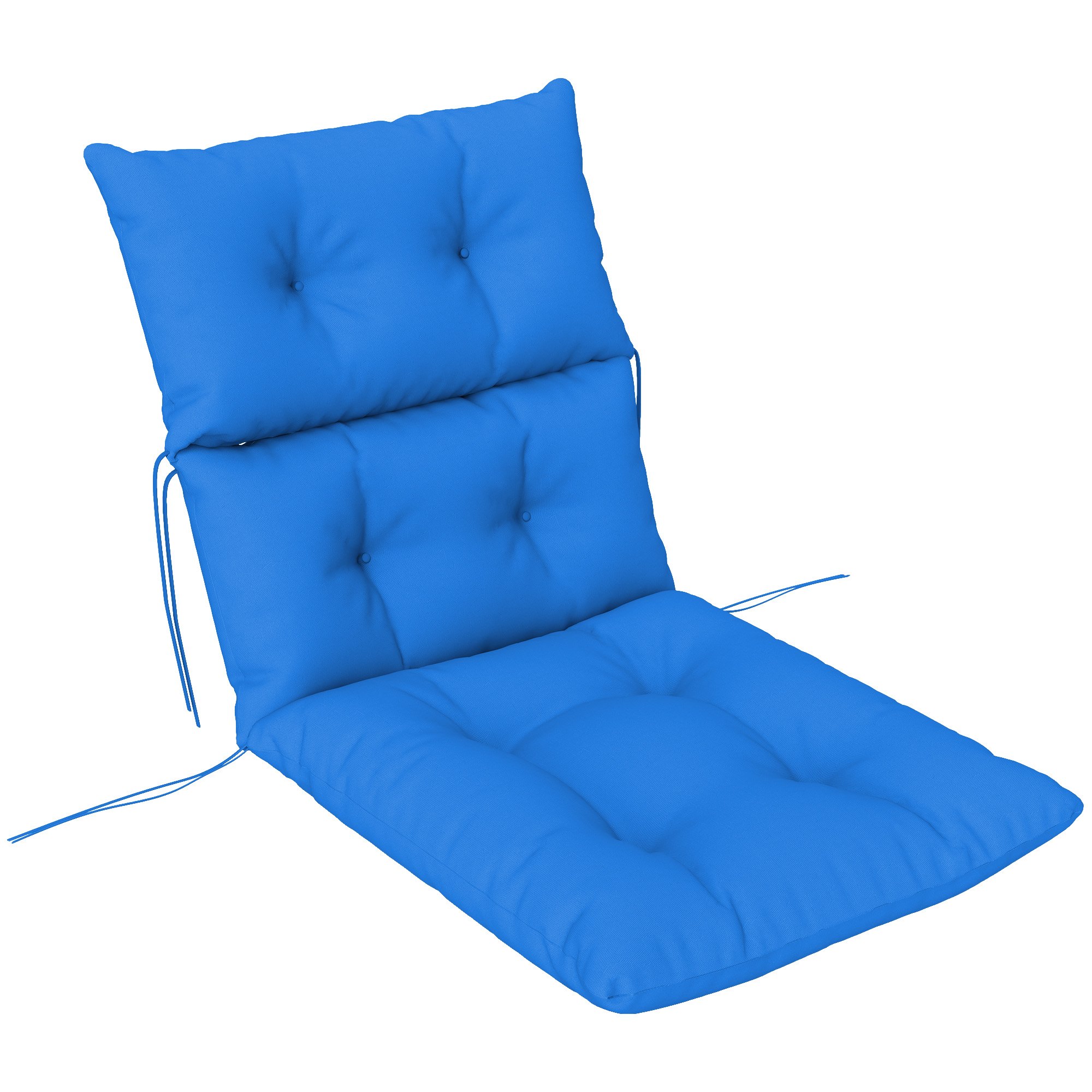 SUNVISTA 115 x 56cm Rocking Chair Padded Seat Cushion - Blue - Life Essentials