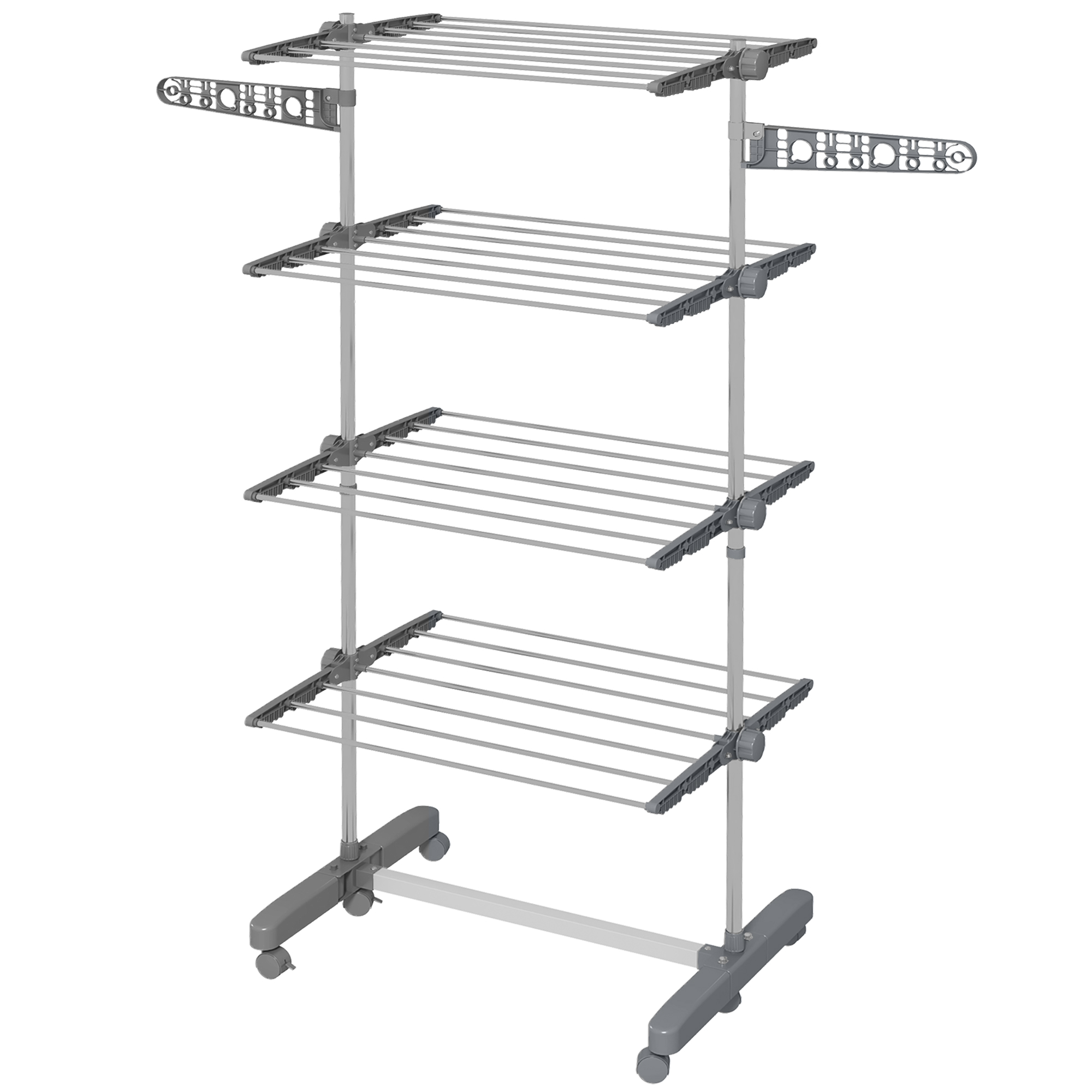 Scott 4-Tier Clothes Airer Stainless Steel Indoor Dryer - Grey - Life Essentials