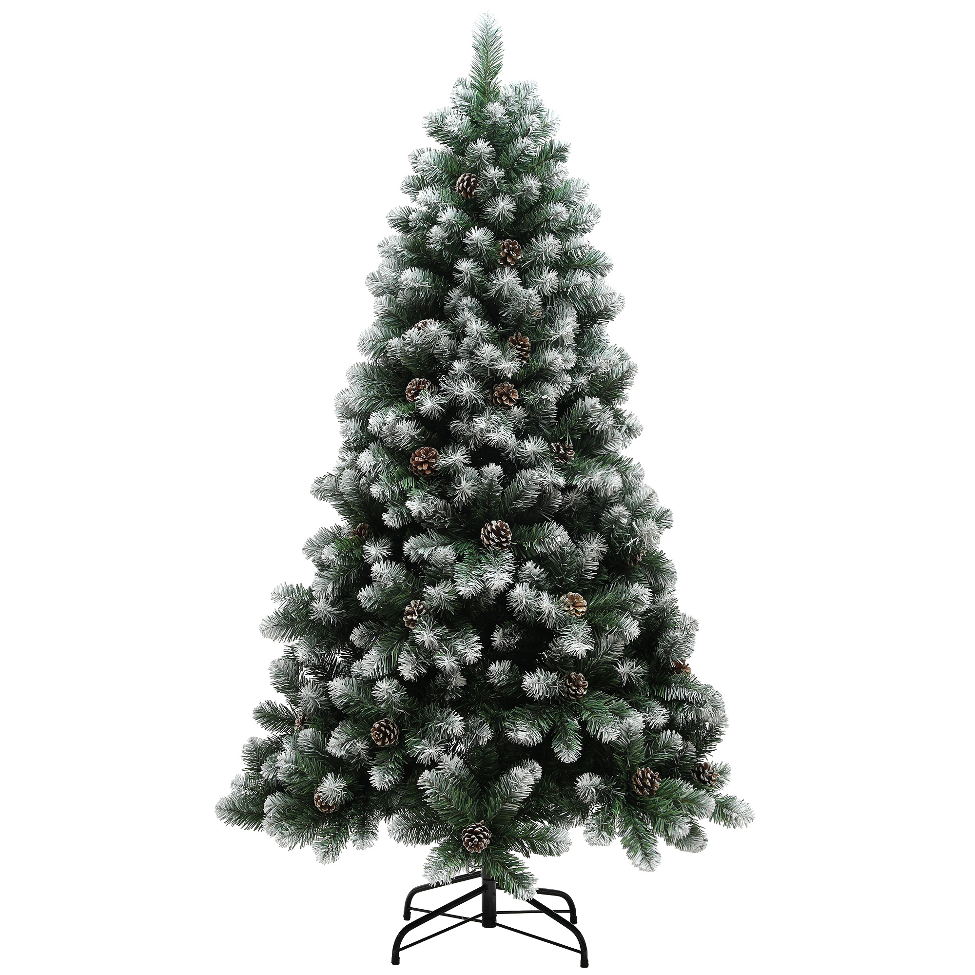 Christmas Tree 6ft - Snow Dipped Artificial Chritmas Tree Green - Life Essentials