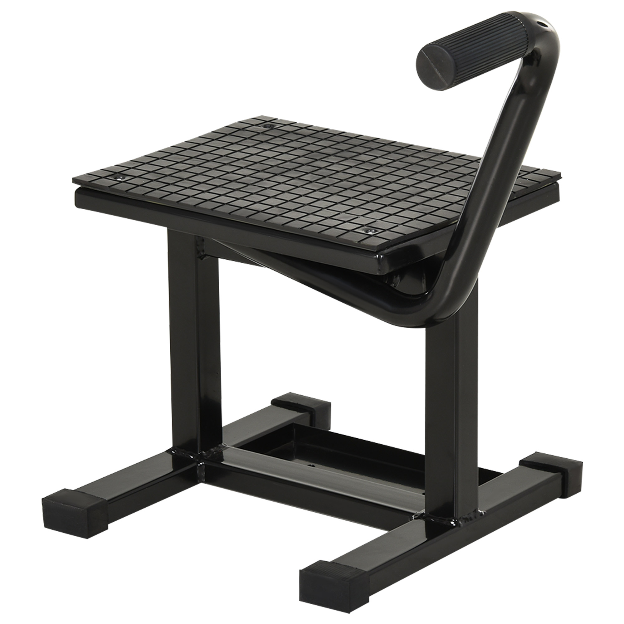 Faune Steel Motorbike Jack Lift with Adjustable Height - Black - Life Essentials