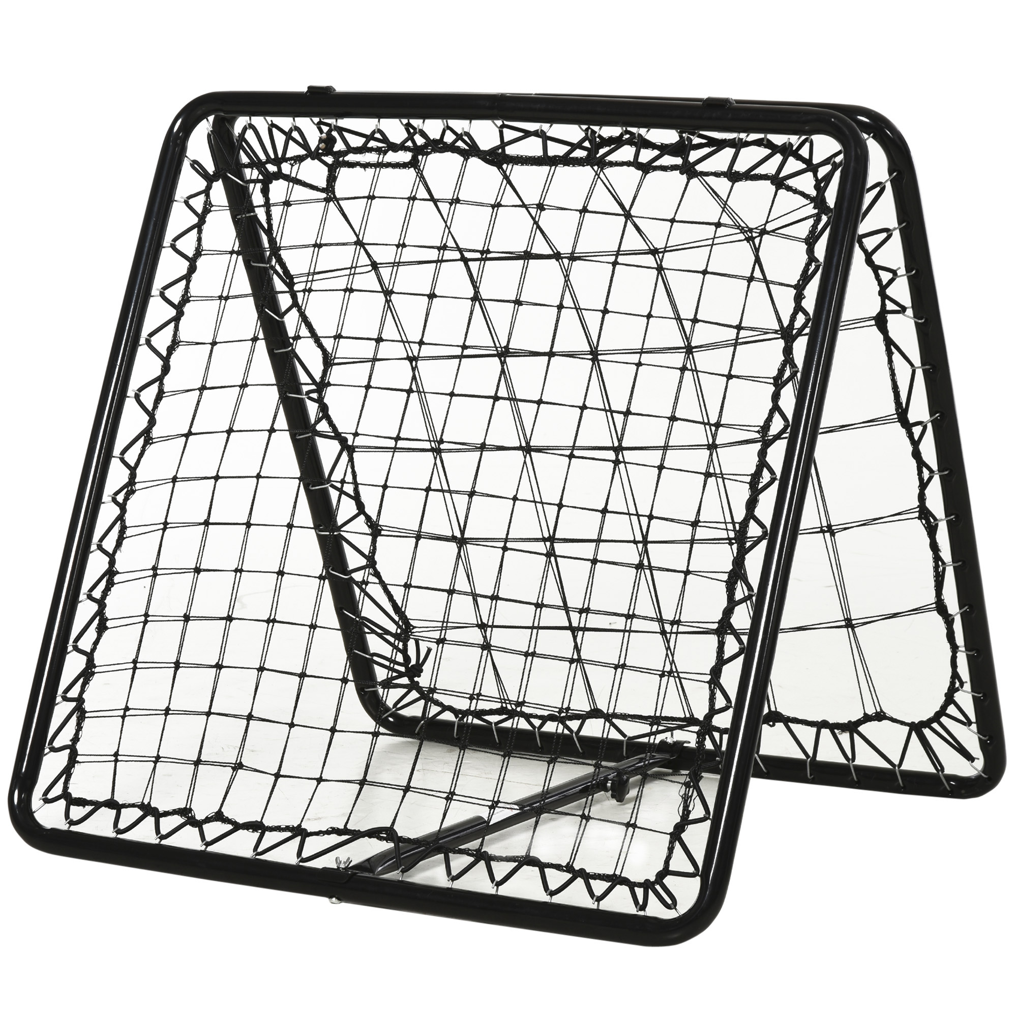 Angle Adjustable Double Sided Rebounder Net Training Aid Target Soccer Goal Kickback For Football, Baseball, Basketball - 75L x 75W cm - Life 