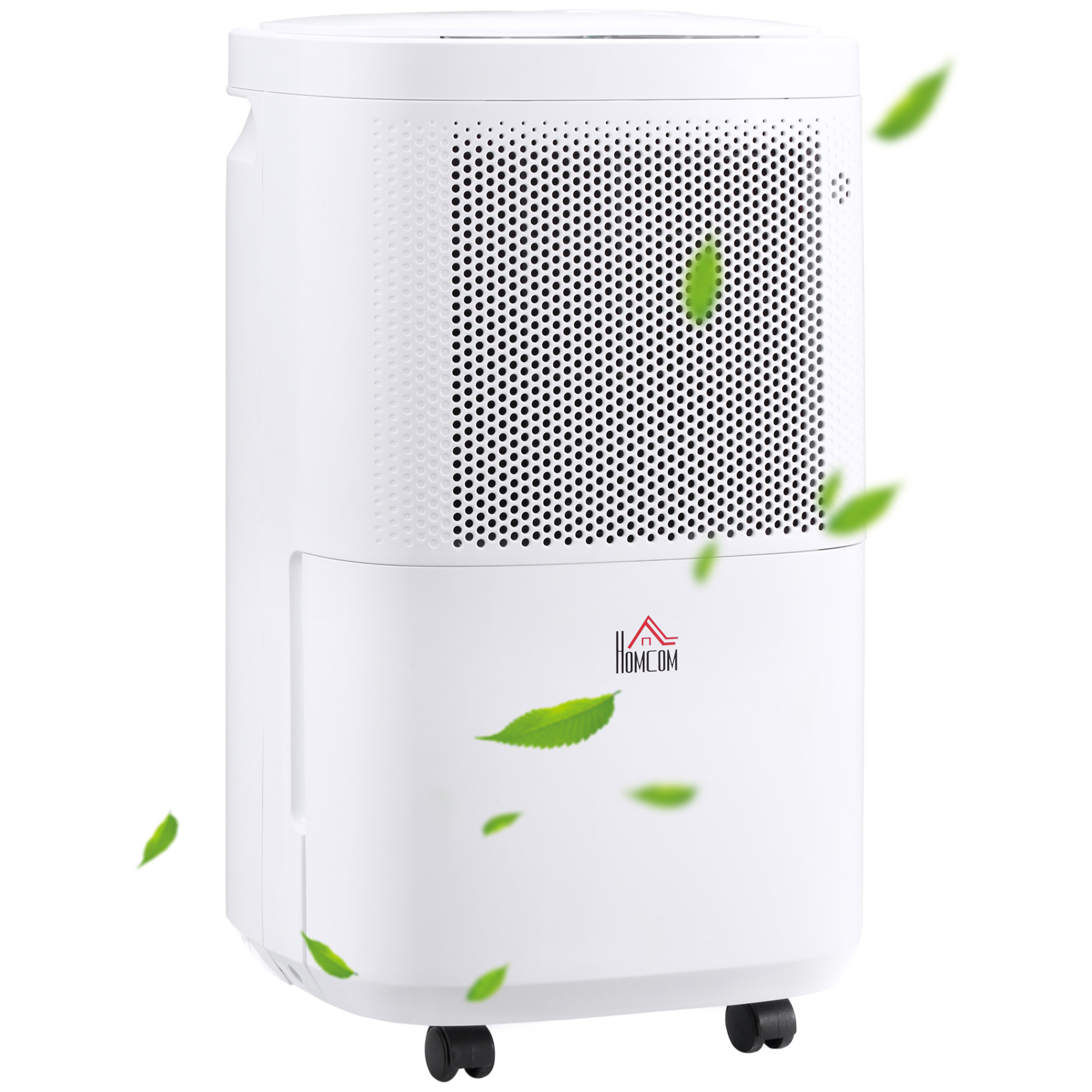 Portable 2200ML Quiet Dehumidifier with WiFi Smart App Control, Electric Moisture Air Dehumidifier - White - Life Essentials