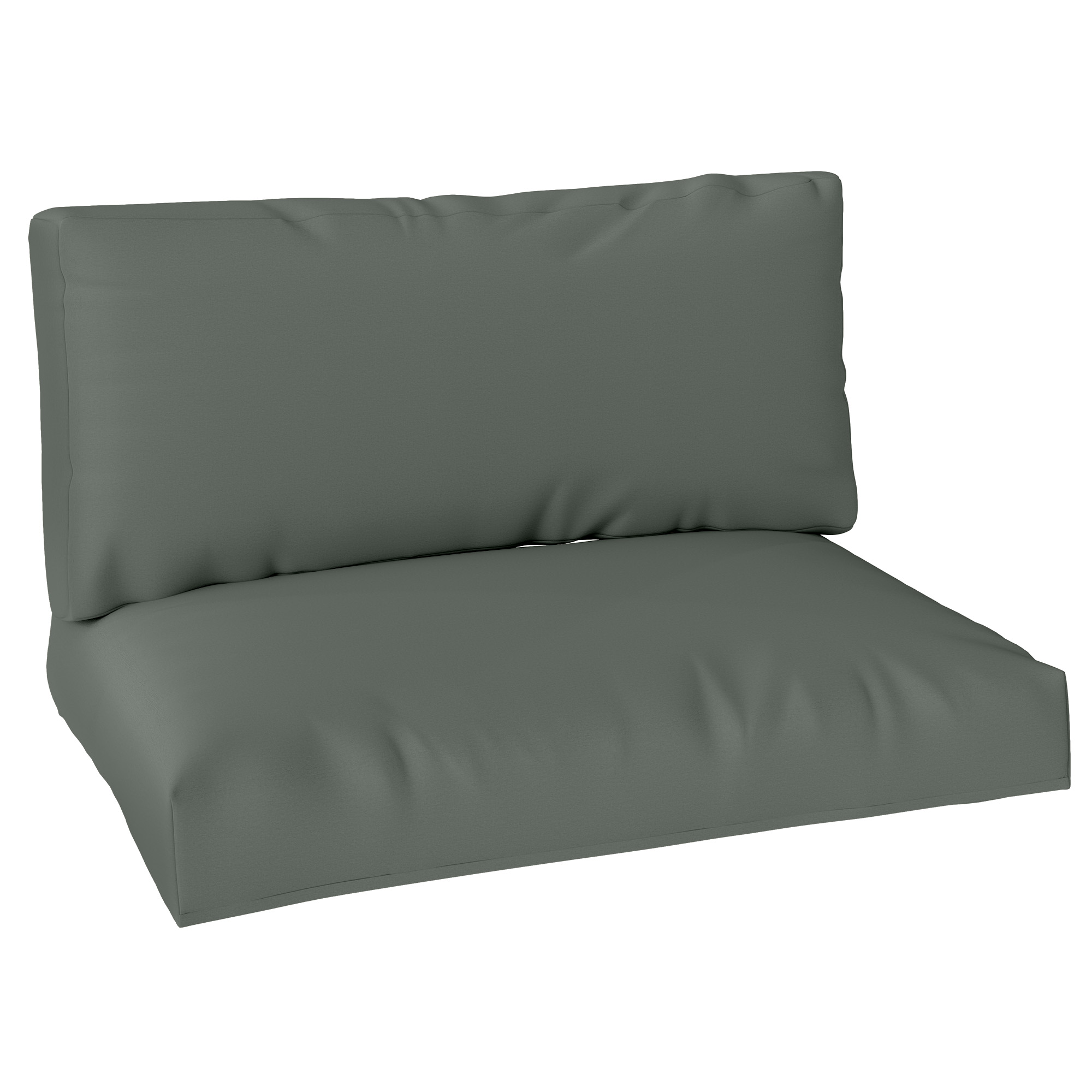 SUNVISTA 2 Seater Pallet Furniture Cushions Pallet Cushions, UPF20+ 220gsm Fabric, 20 cm Thick Outdoor Seat Pads, Charcoal Grey - Life Essentials