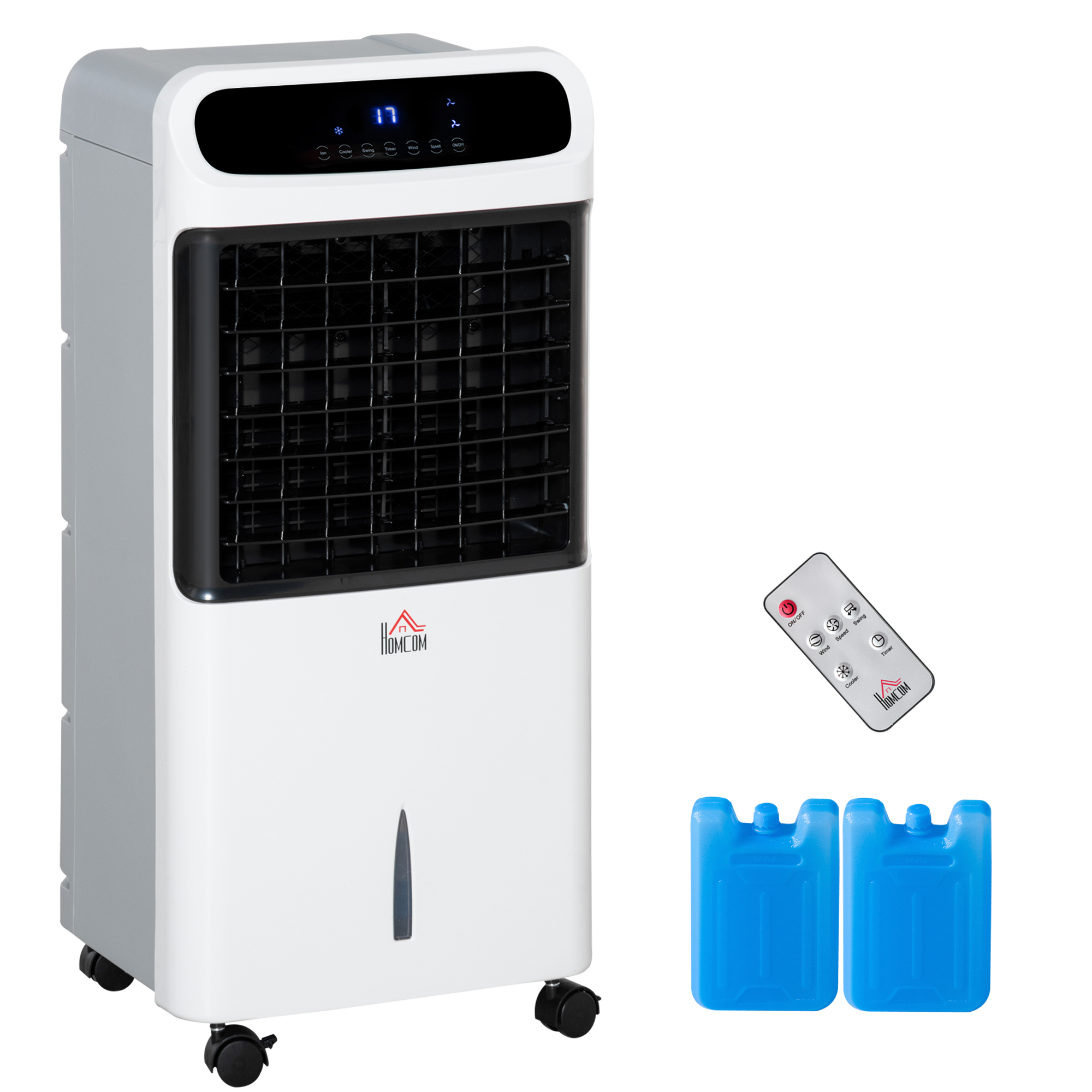 Mobile 32" Air Cooler 12L Tank Evaporative Ice Cooling Fan Water Conditioner Humidifier Unit with 3 Modes - Life Essentials