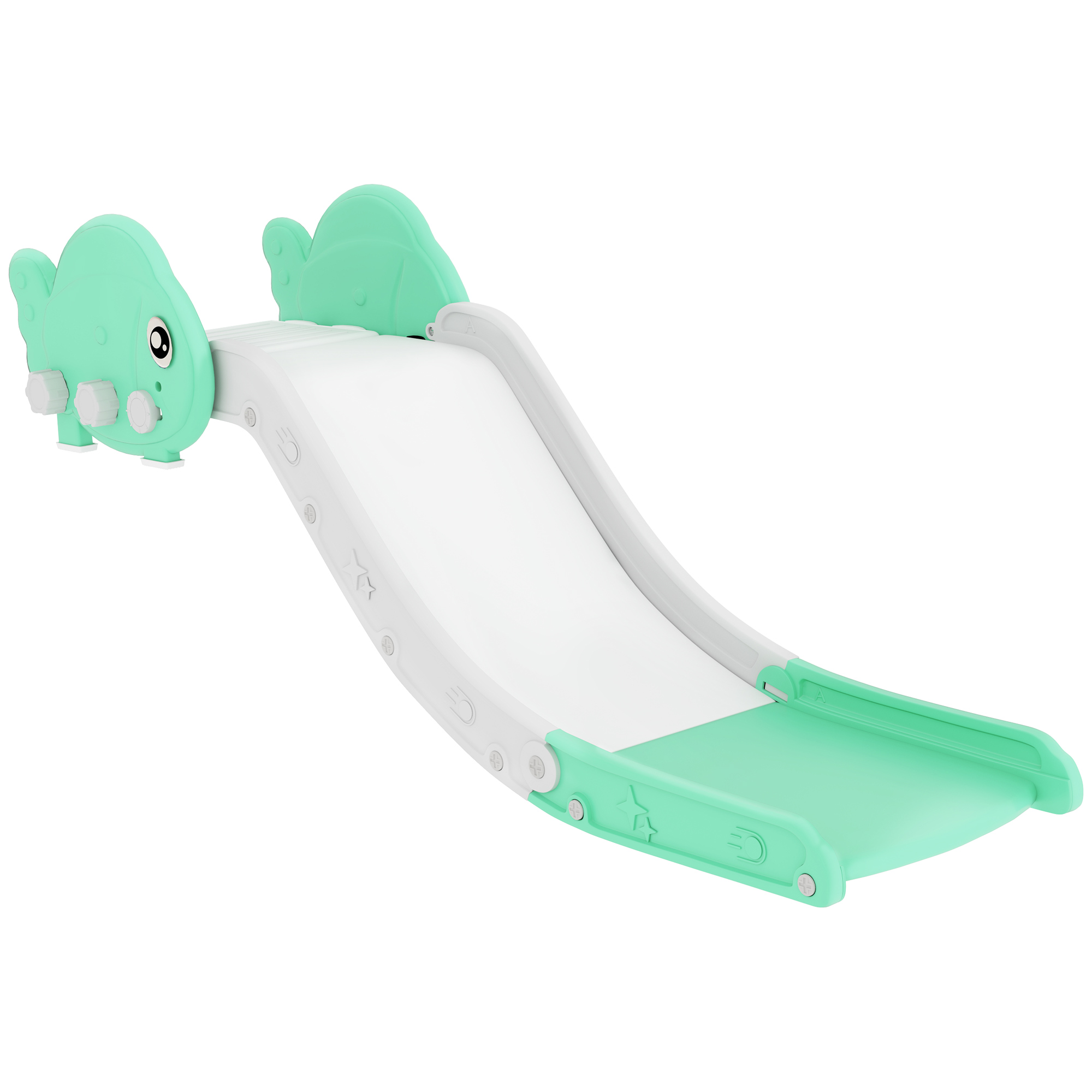 AIVAGO Kids Sofa Slide with 130cm Extended Length, HDPE Toddler Slide for Sofa, Bed, Stairs, Easy Assemble & Storage, Green - Life Essentials