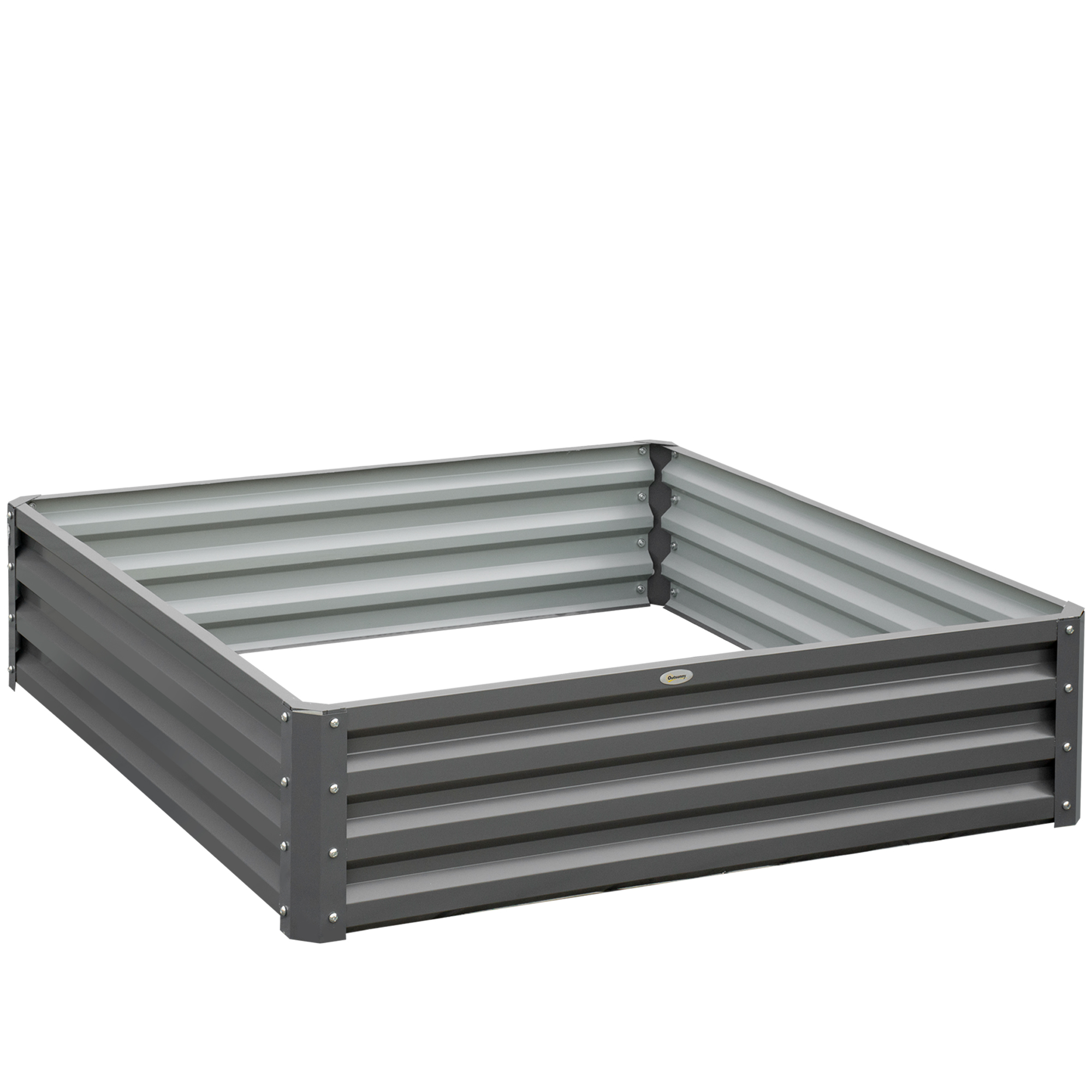 432L Raised Garden Bed Box for Vegetables Flowers Herbs - Light Grey - Life Essentials