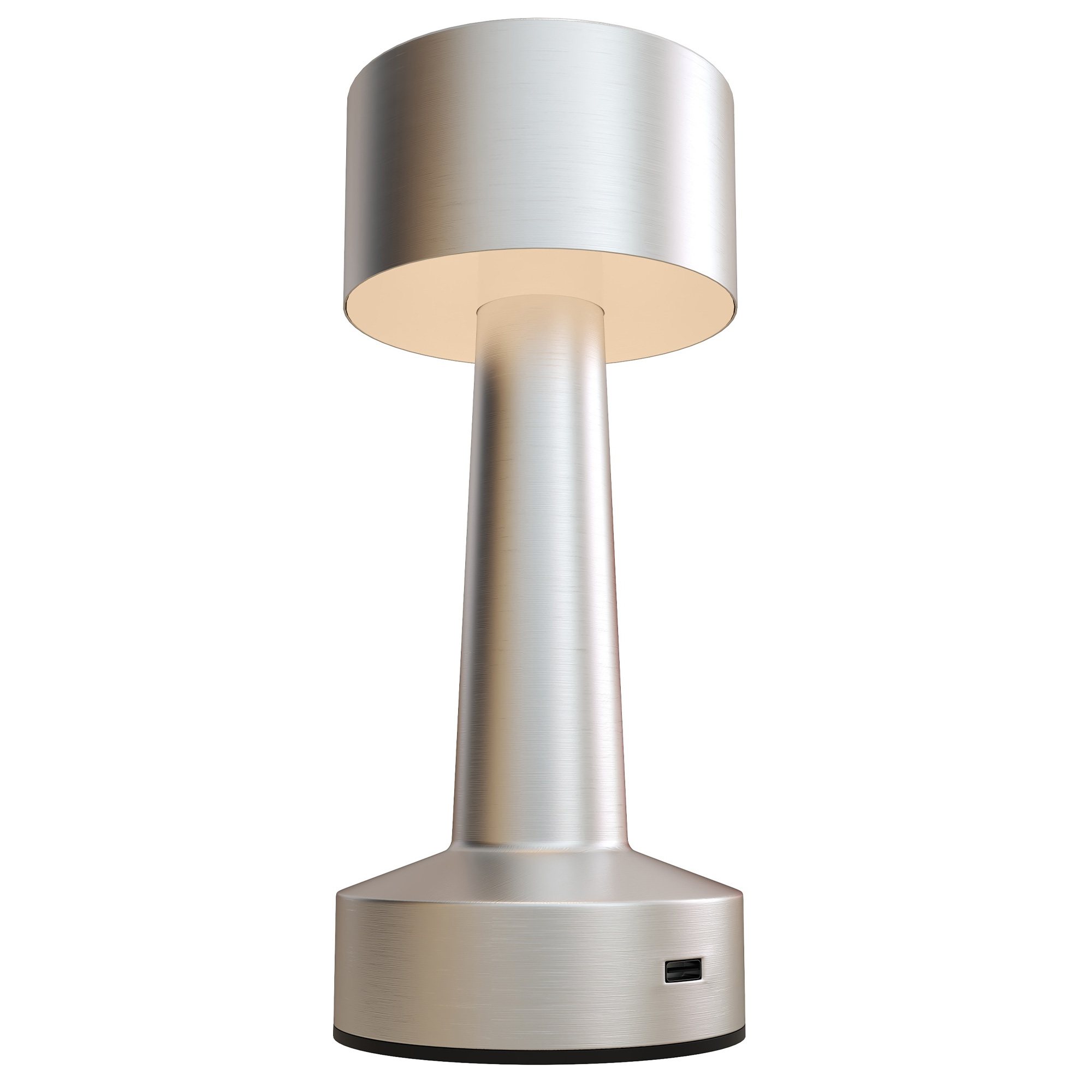 Cordless Table Lamp, Touch LED Desk Lamp with Rechargeable Battery, 3 Colour, for Bedroom Living Room, Silver - Life Essentials
