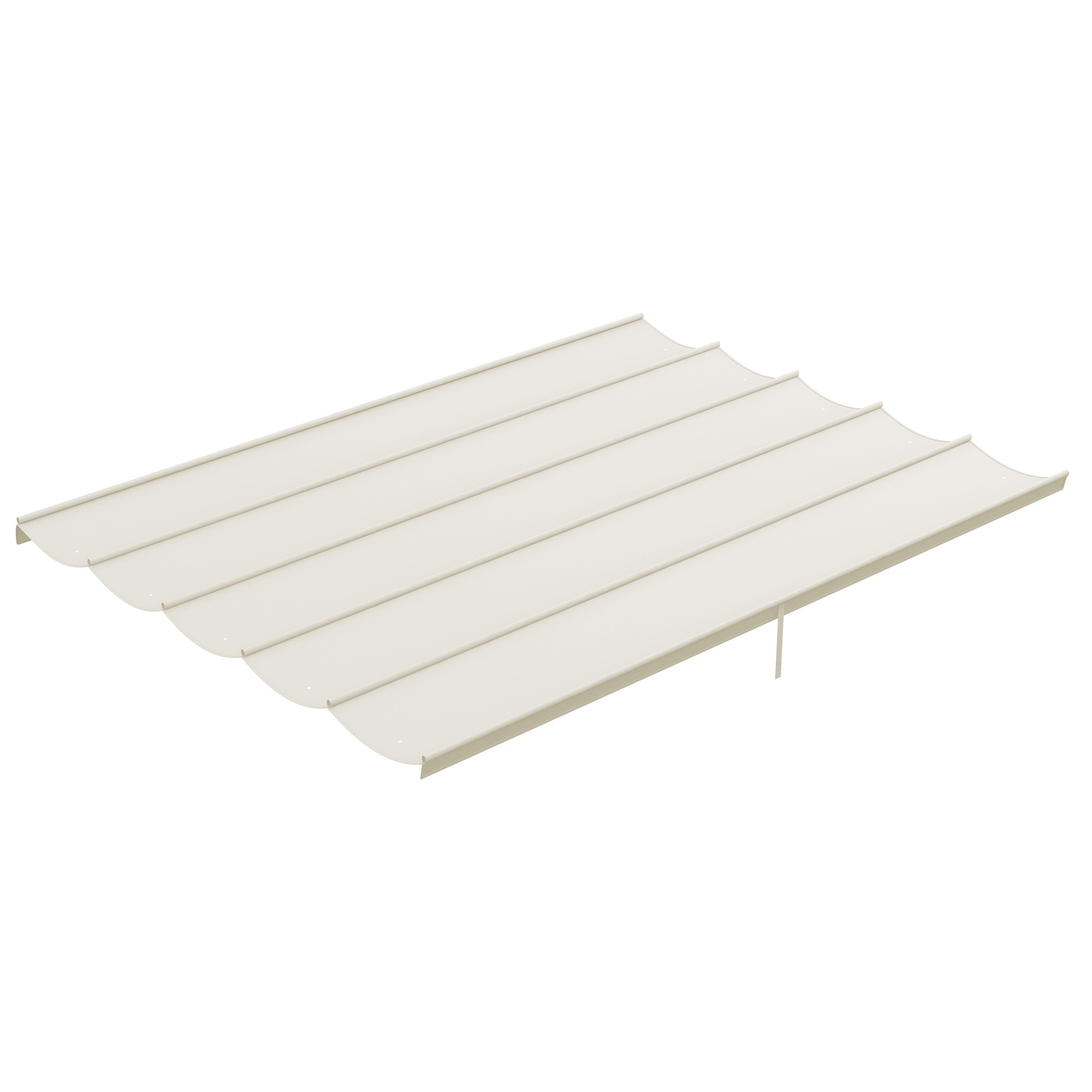 SUNVISTA Retractable Pergola Shade Cover, Replacement Canopy for 4 x 3 (m) Pergola, Retractable Roof, Cream White - Life Essentials