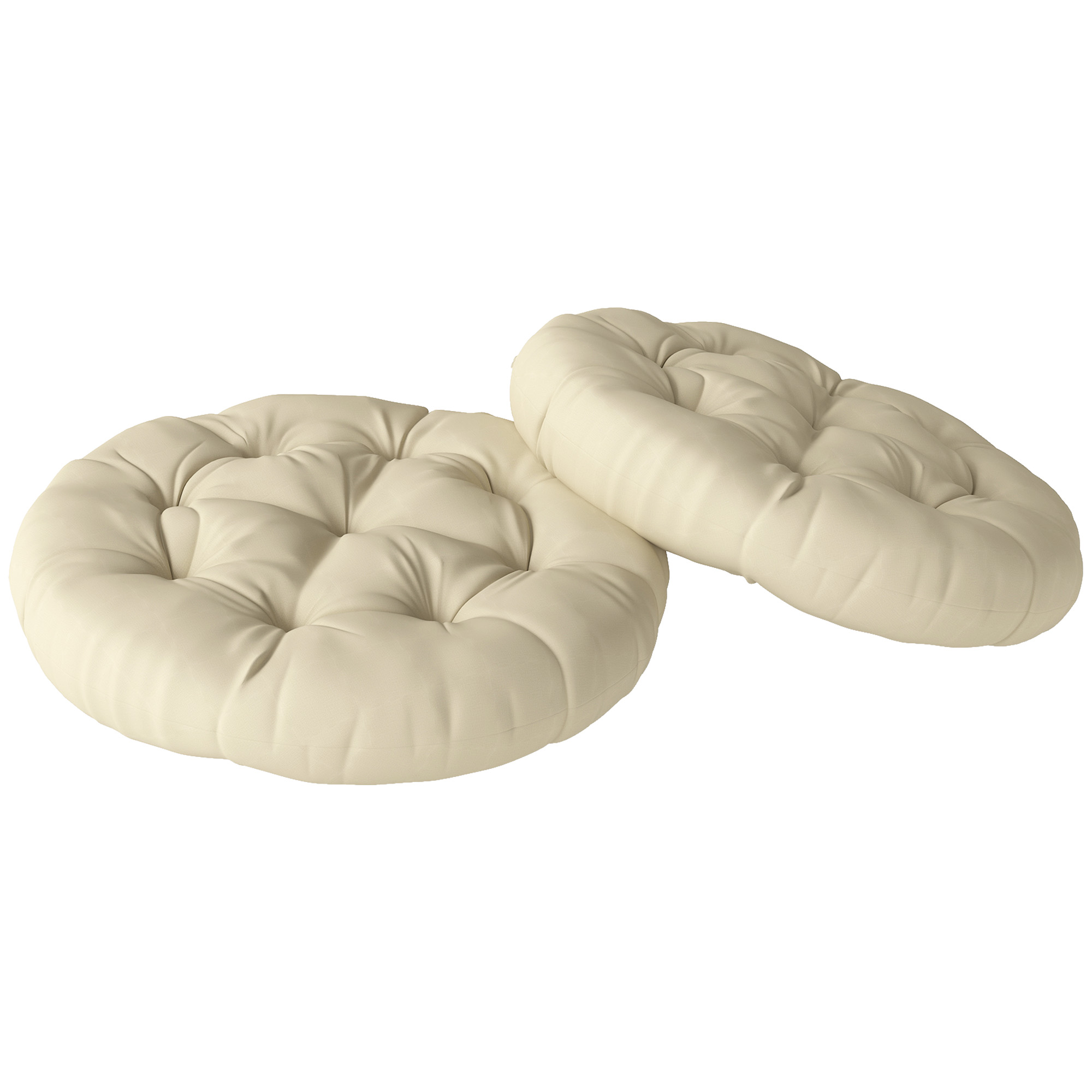 SUNVISTA Set of Two 60cm Outdoor Cushions - Beige - Life Essentials