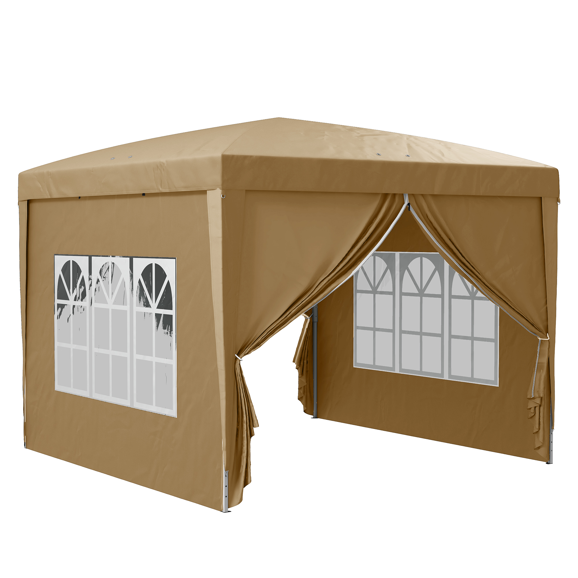 SUNVISTA 3 x 3(m) Pop Up Gazebo - Khaki - Life Essentials