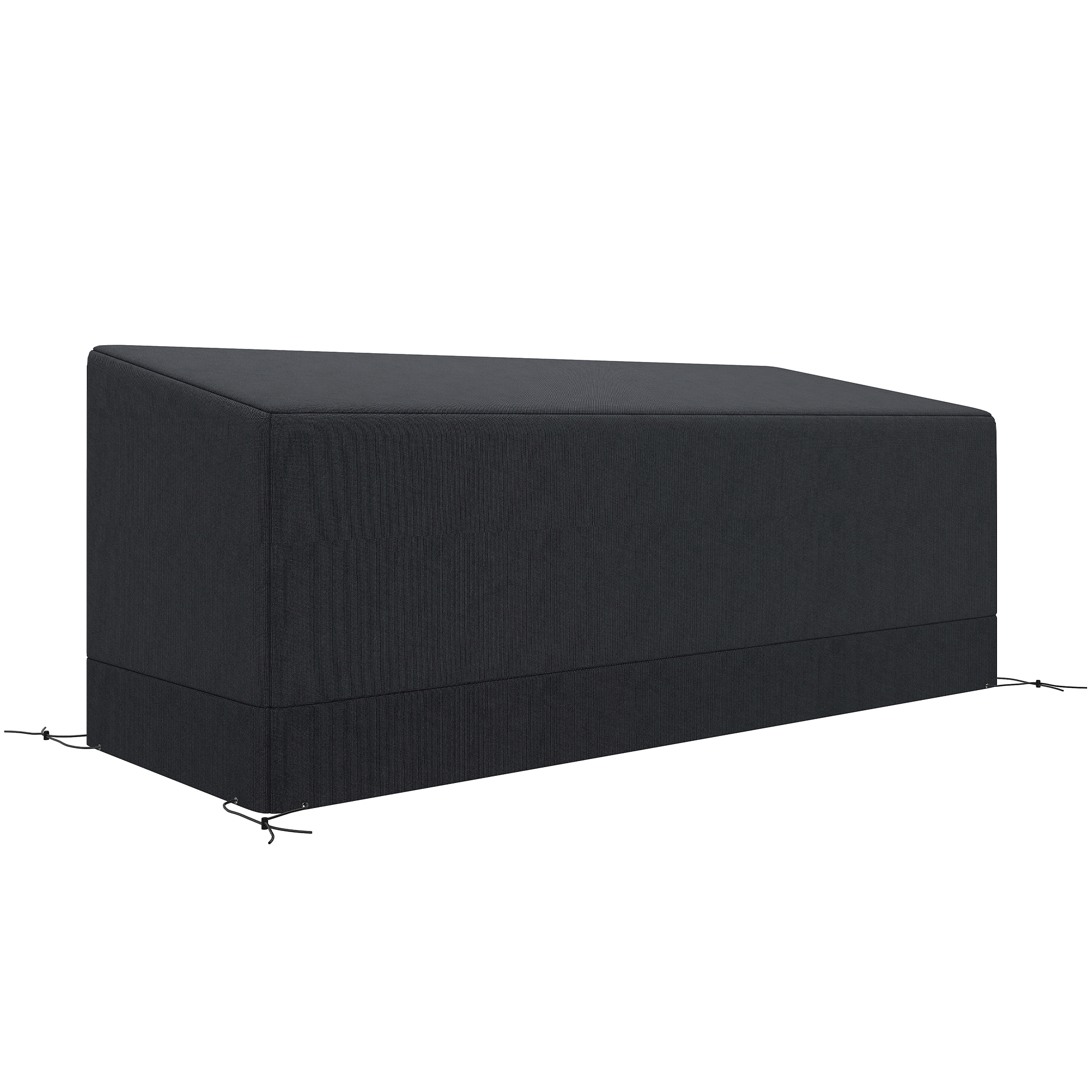 SUNVISTA 190x72x76cm Waterproof Garden Cover, UV Resistant 600D Oxford for 3-Seater Patio Sofa Set, Black - Life Essentials