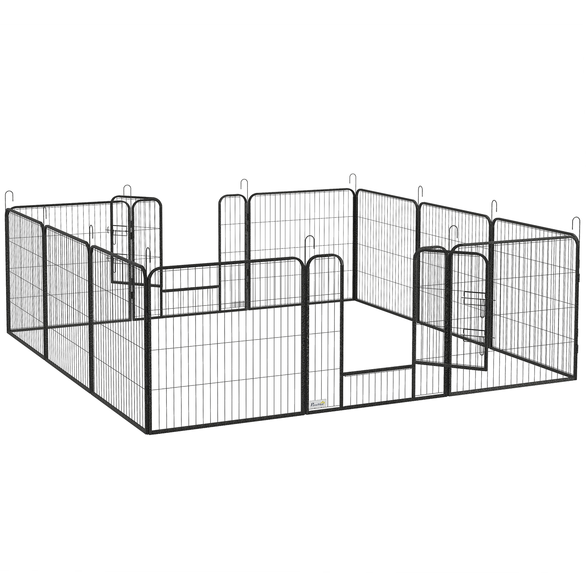 Heavy Duty Puppy Play Pen, 12 Panels Pet Exercise Pet, Pet Playpen for Small and Medium Dogs - Life Essentials