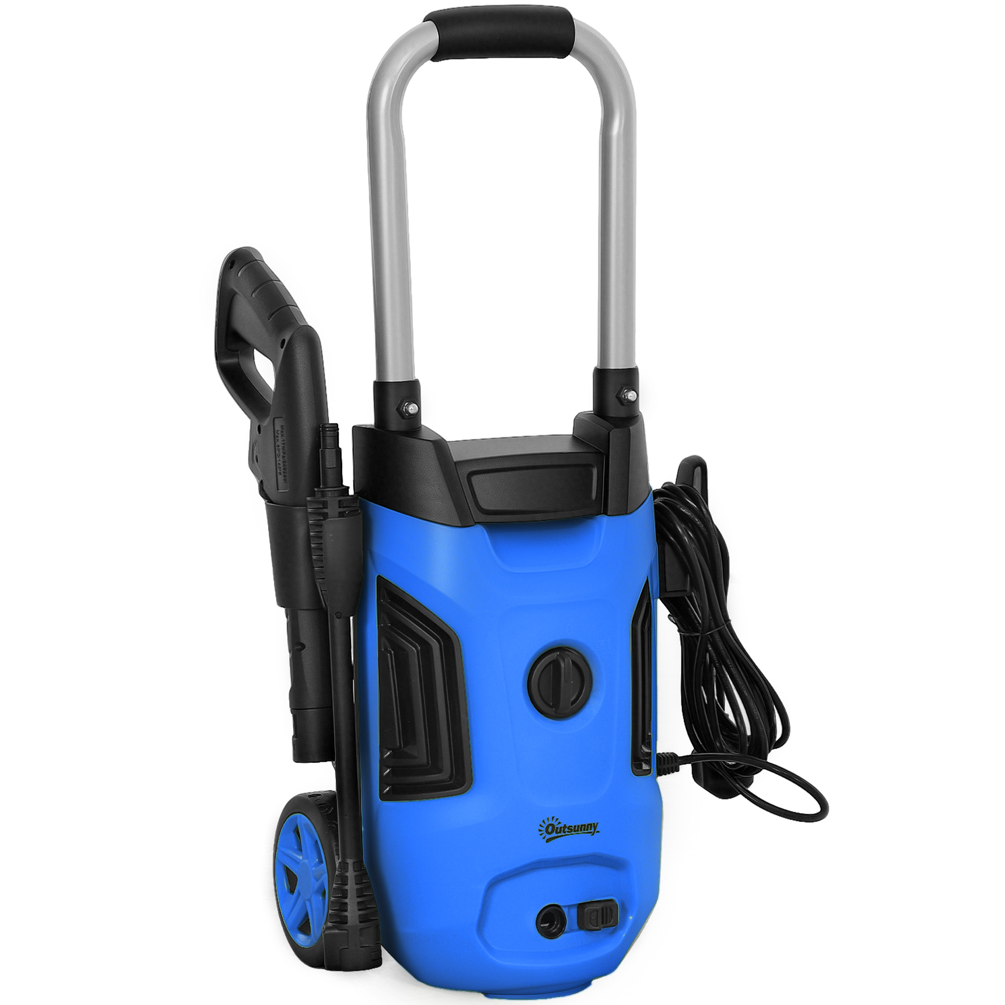 SUNVISTA 1800W High Pressure Washer, 150 Bar, 420L/h Flow, Jet Wash with Nozzle & 6m Hose - Blue - Life Essentials