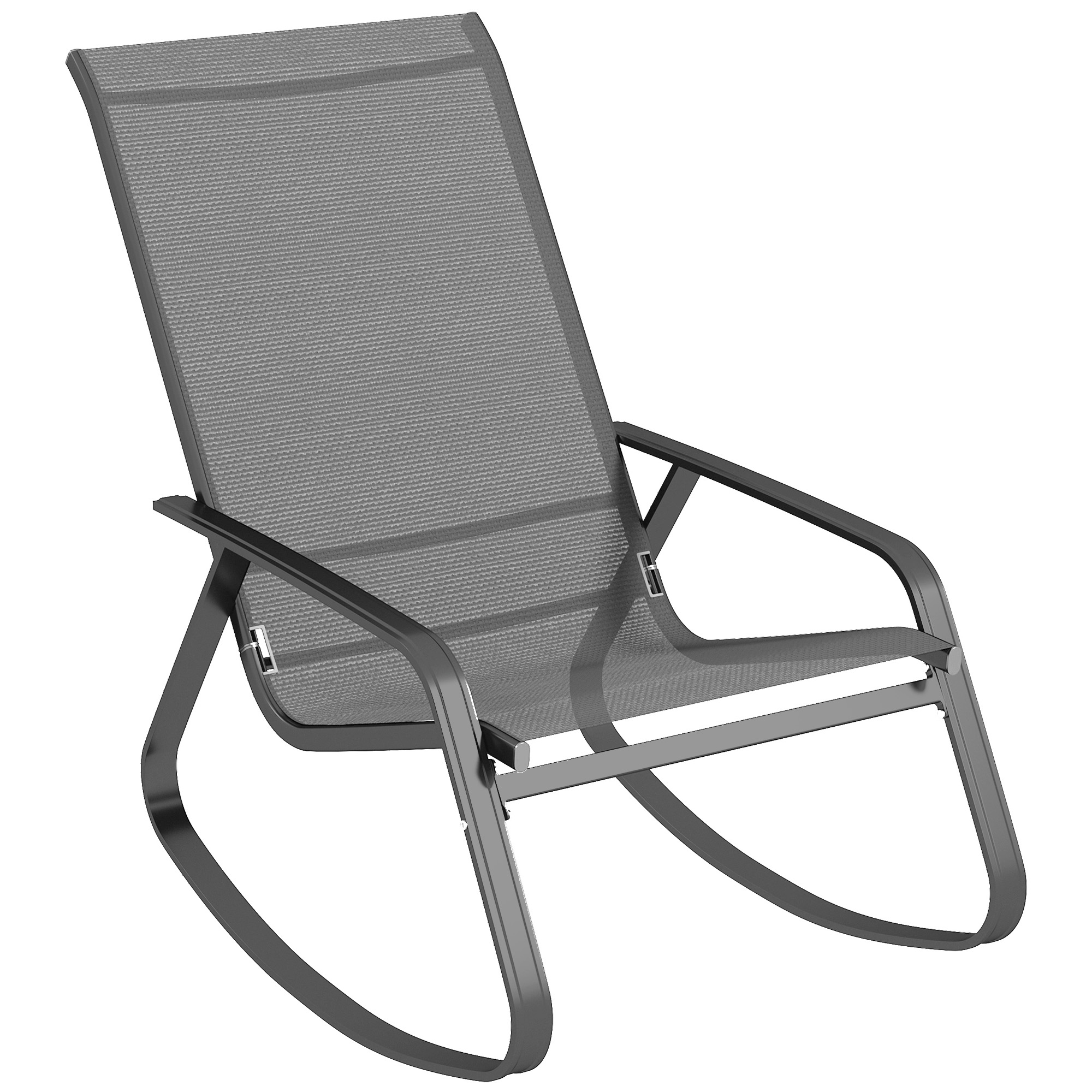 SUNVISTA Rocking Garden Chair - Grey - Life Essentials