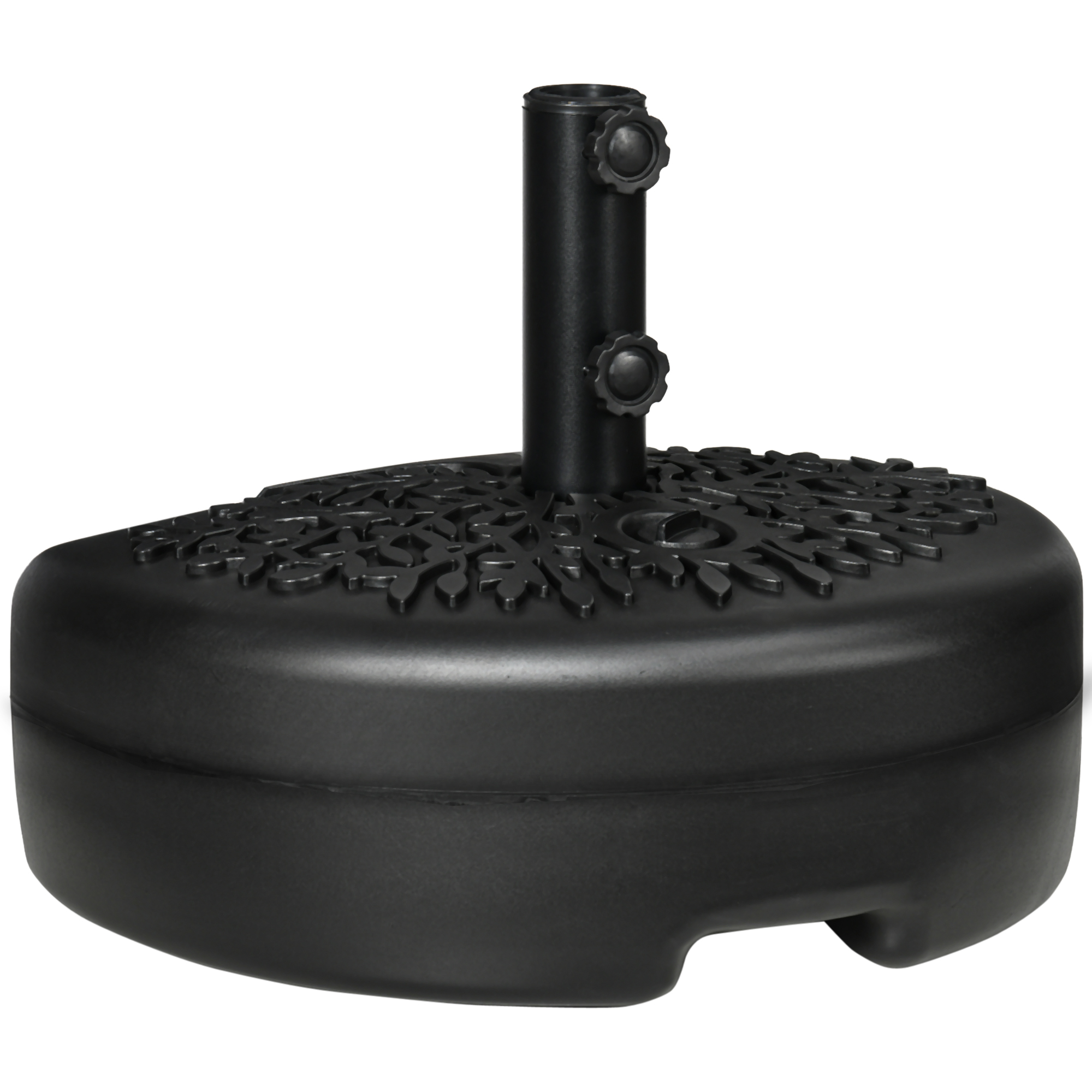SUNVISTA Water/Sand Fillable Half Parasol Umbrella Base - Black - Life Essentials