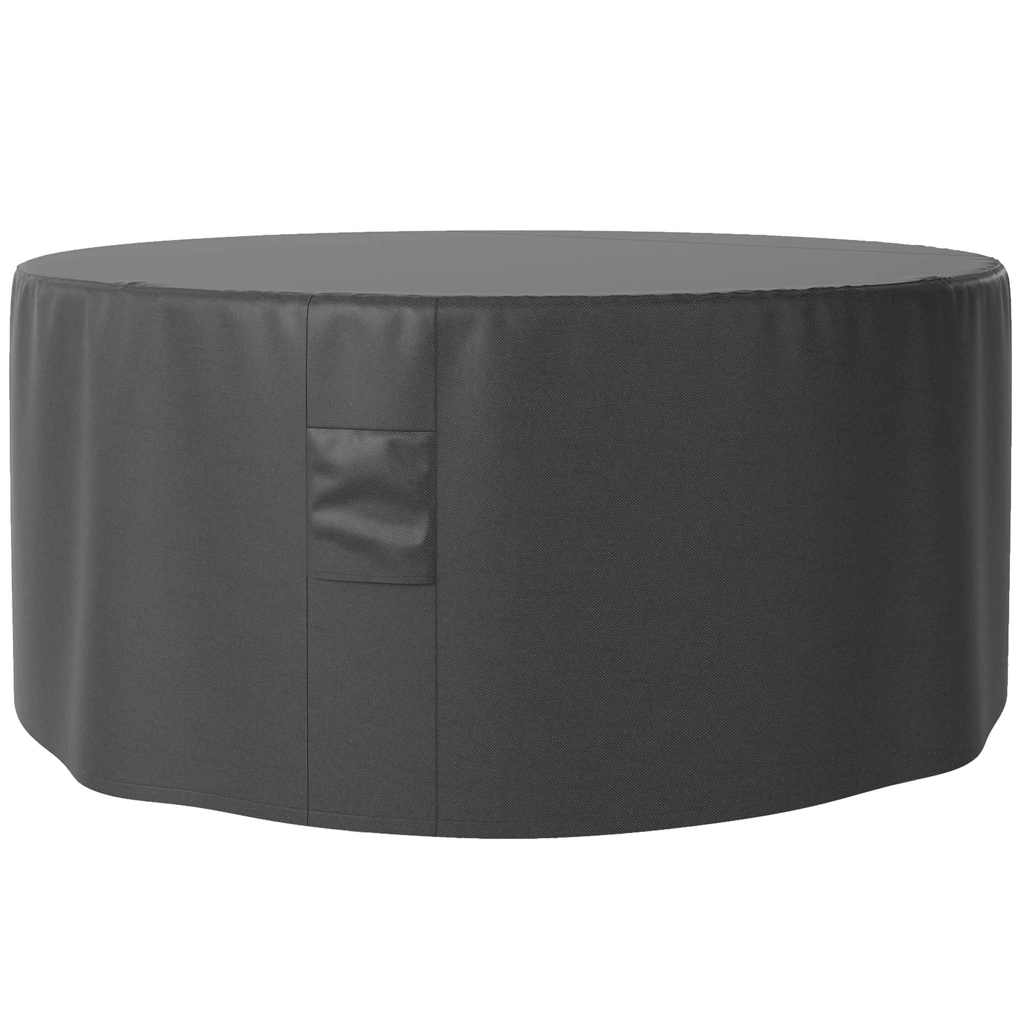 SUNVISTA Garden Patio Large Furniture Set Round Cover 600D Oxford Waterproof, Dia193 x 80H cm, Black - Life Essentials