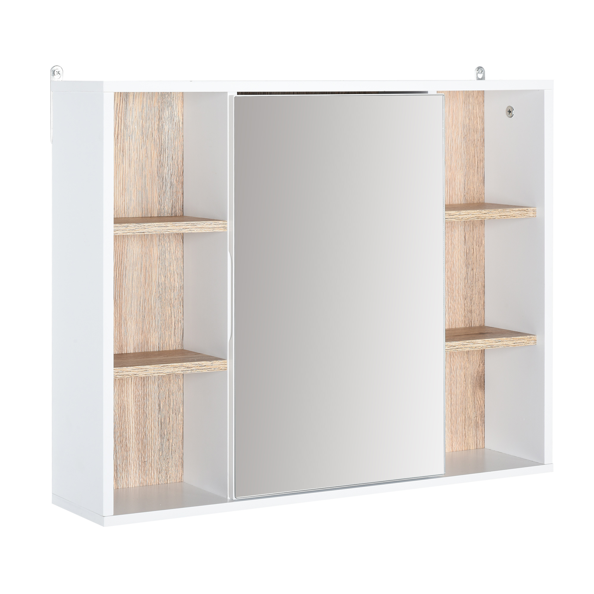 Bathroom Mirror Cabinet - Wall Mounted Medicine Cabinet - White - Life Essentials