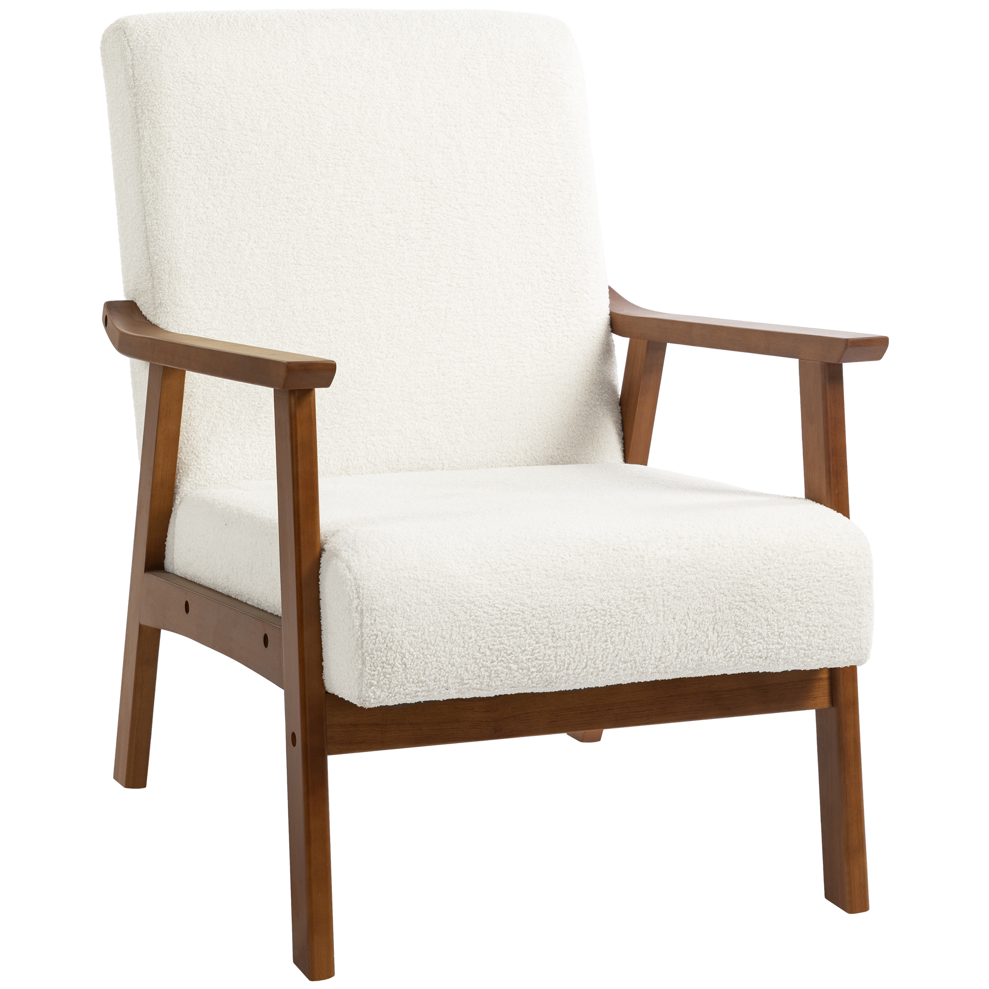 Armchair - Accent Chair White 83cm - Life Essentials