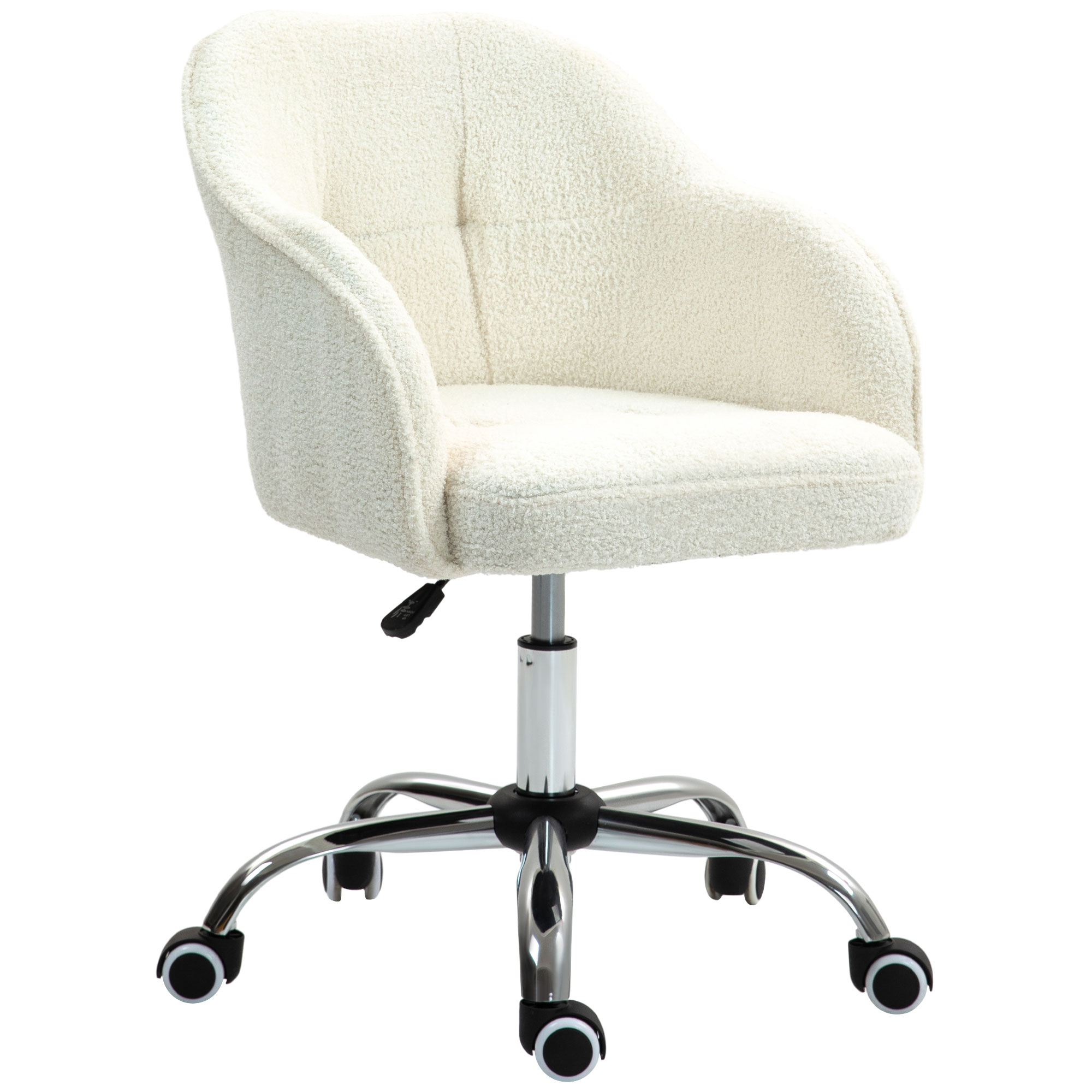 Office Chair - Swivel Desk Chair Cream 56cm - Life Essentials