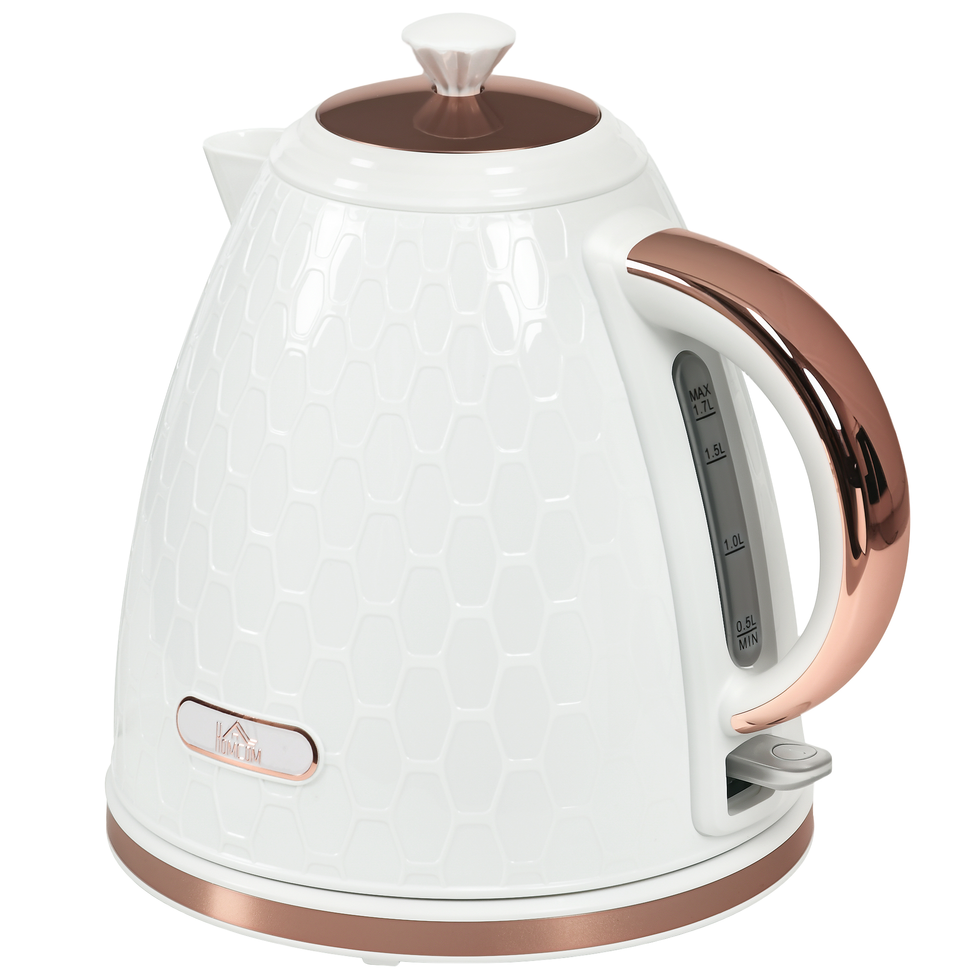 HERON 3kW Rapid Boil Honeycomb Kettle - Cream and Oak Gloss - Life Essentials