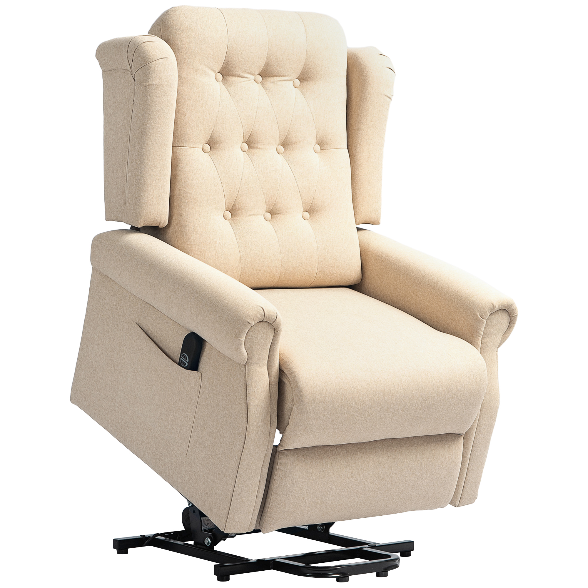 HERON 45deg Lifting Riser and Recliner Armchair - Beige - Life Essentials
