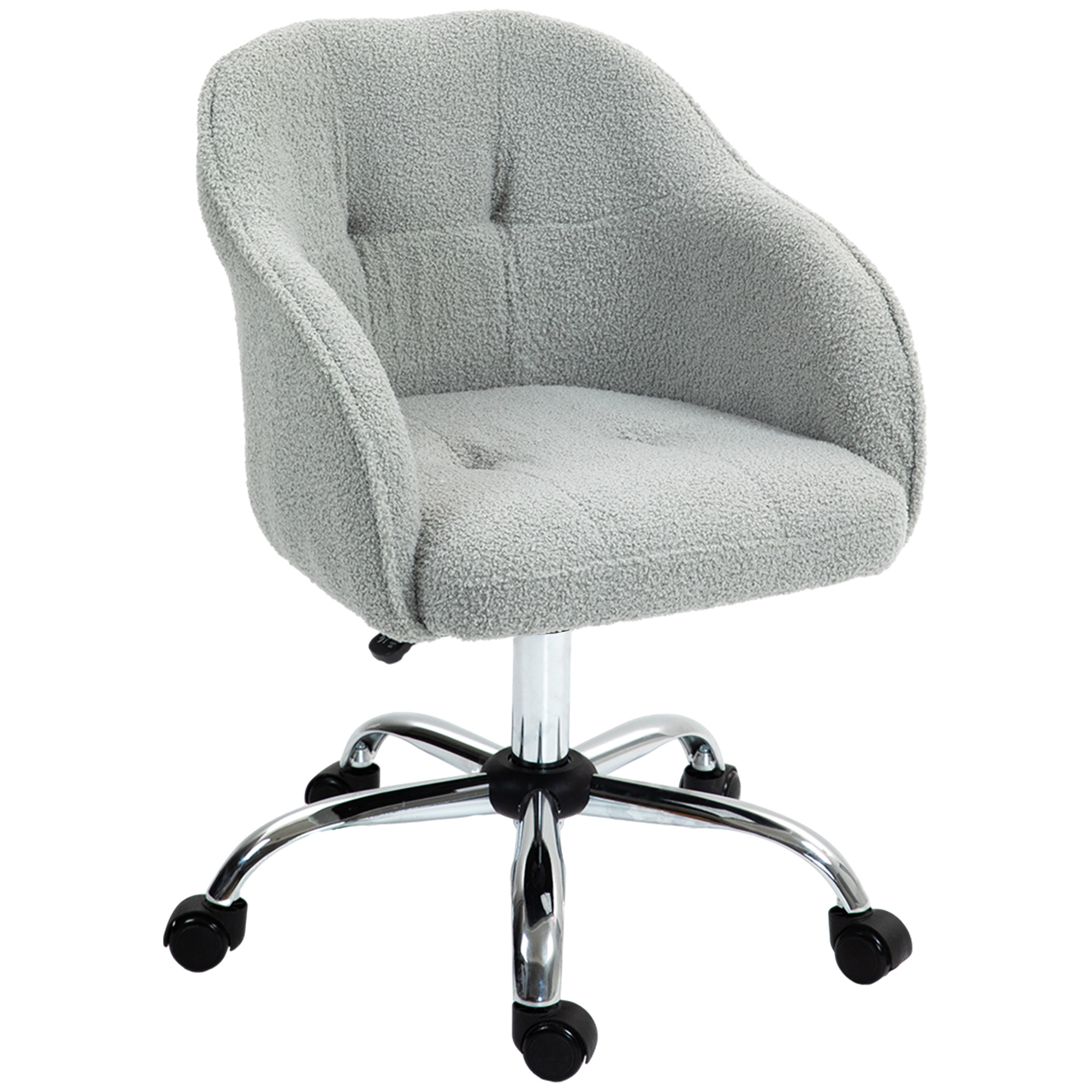 Office Chair - Swivel Desk Chair Grey 56cm - Life Essentials