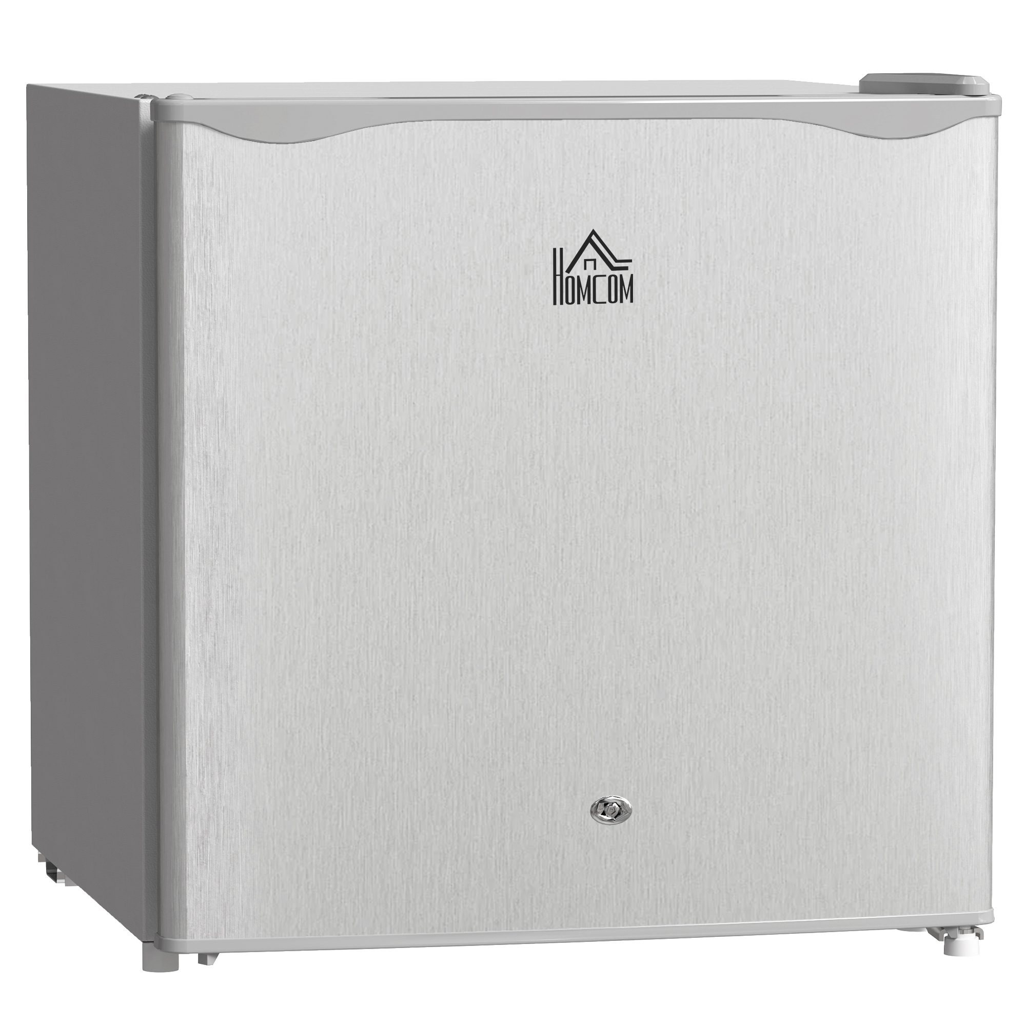 HERON 46 Litre Lockable Countertop Fridge - Grey - Life Essentials