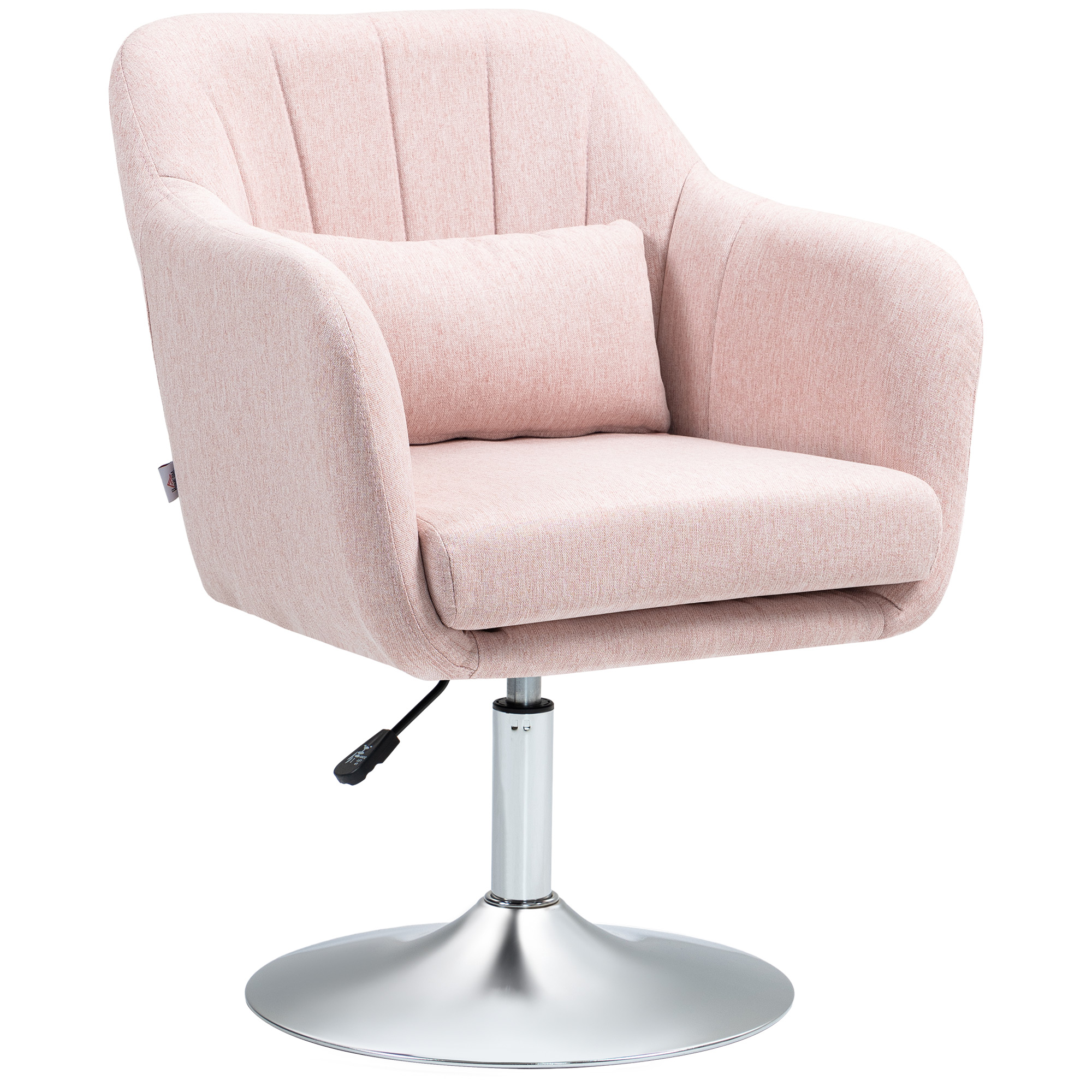 Scott Accent Chair for Living Room with Adjustable Height Cushion - Pink - Life Essentials