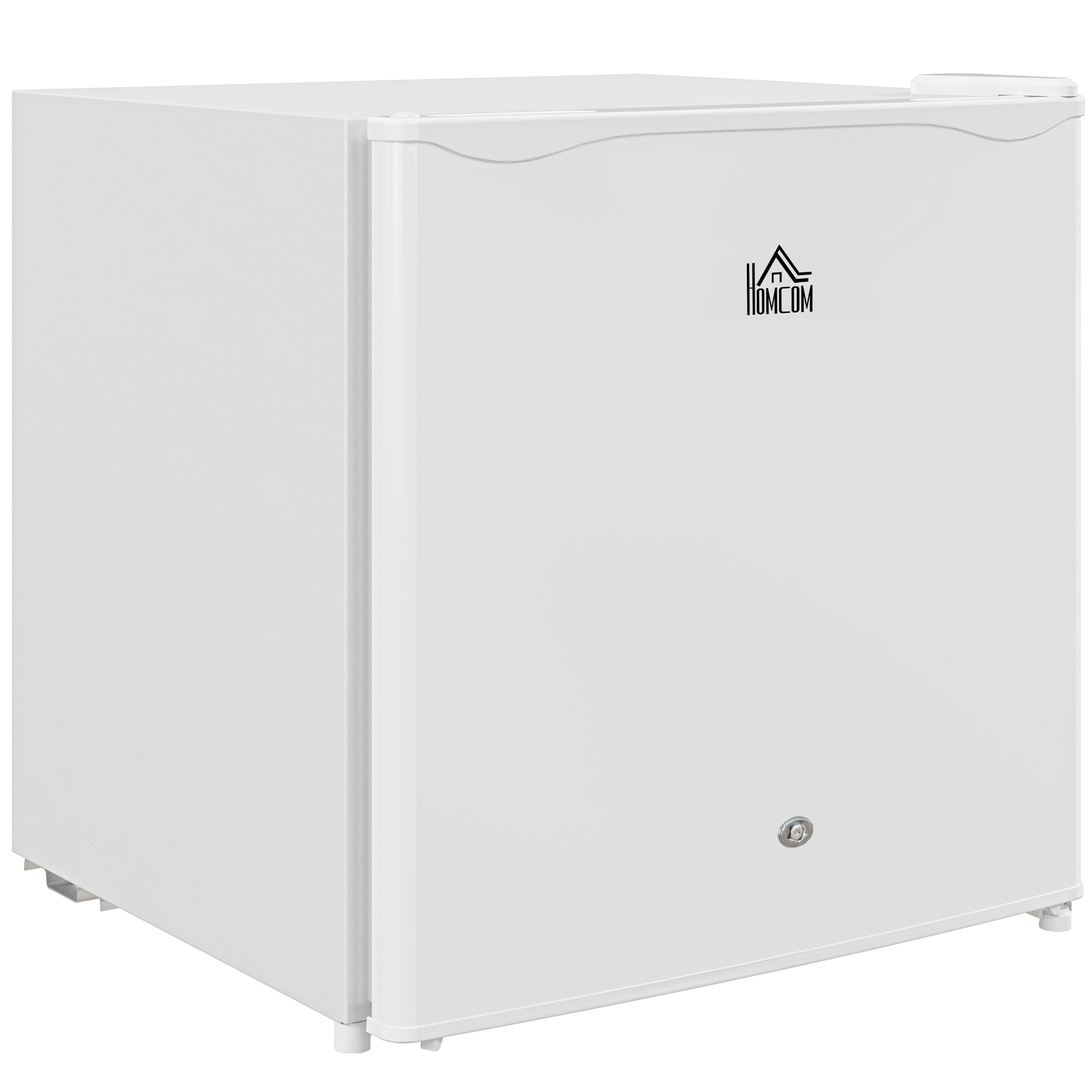HERON 46 Litre Lockable Countertop Fridge - Cream White - Life Essentials