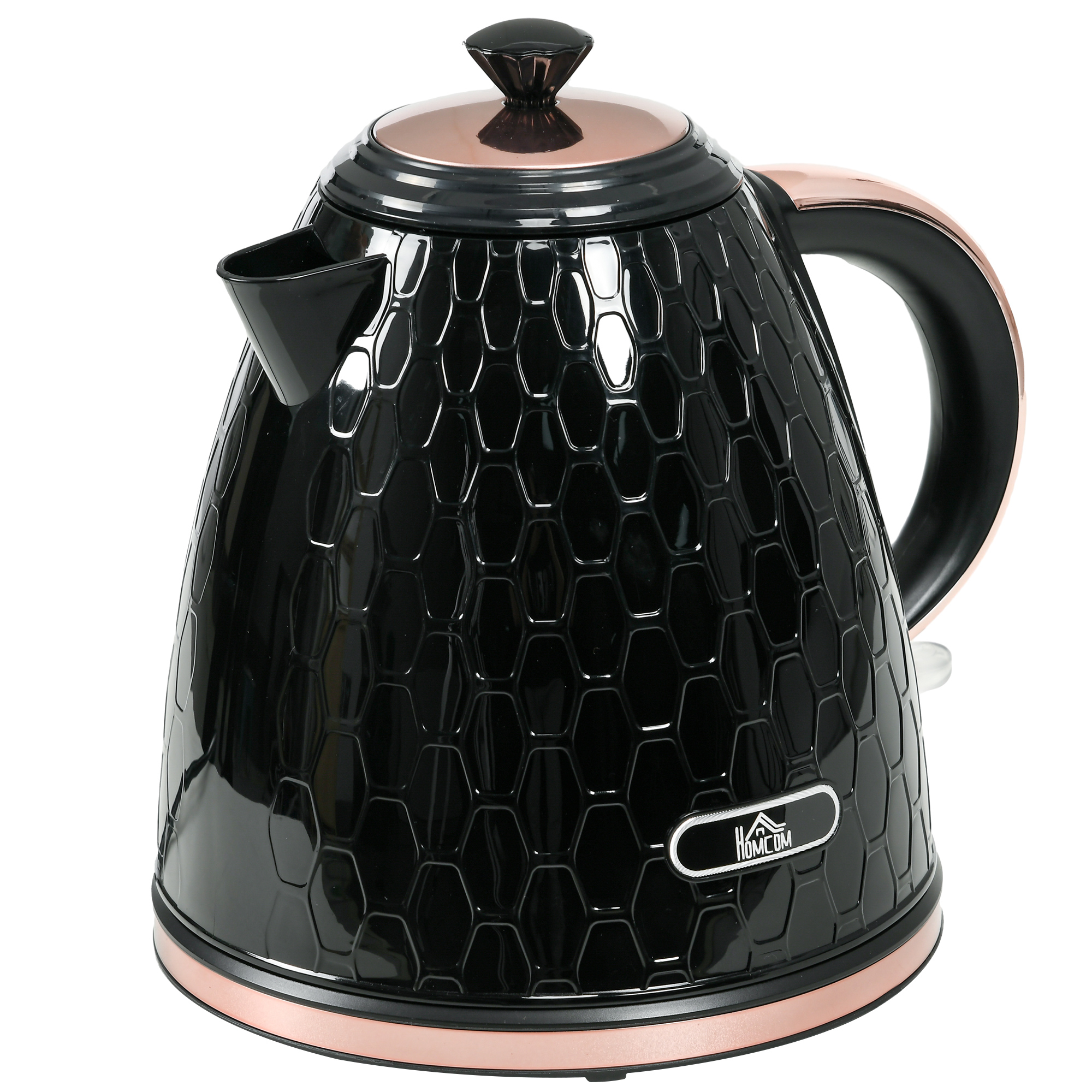 Electric Kettle - Electric Kettle, 1.7L Fast Boil with Auto Shut-off Black 24.2cm - Life Essentials