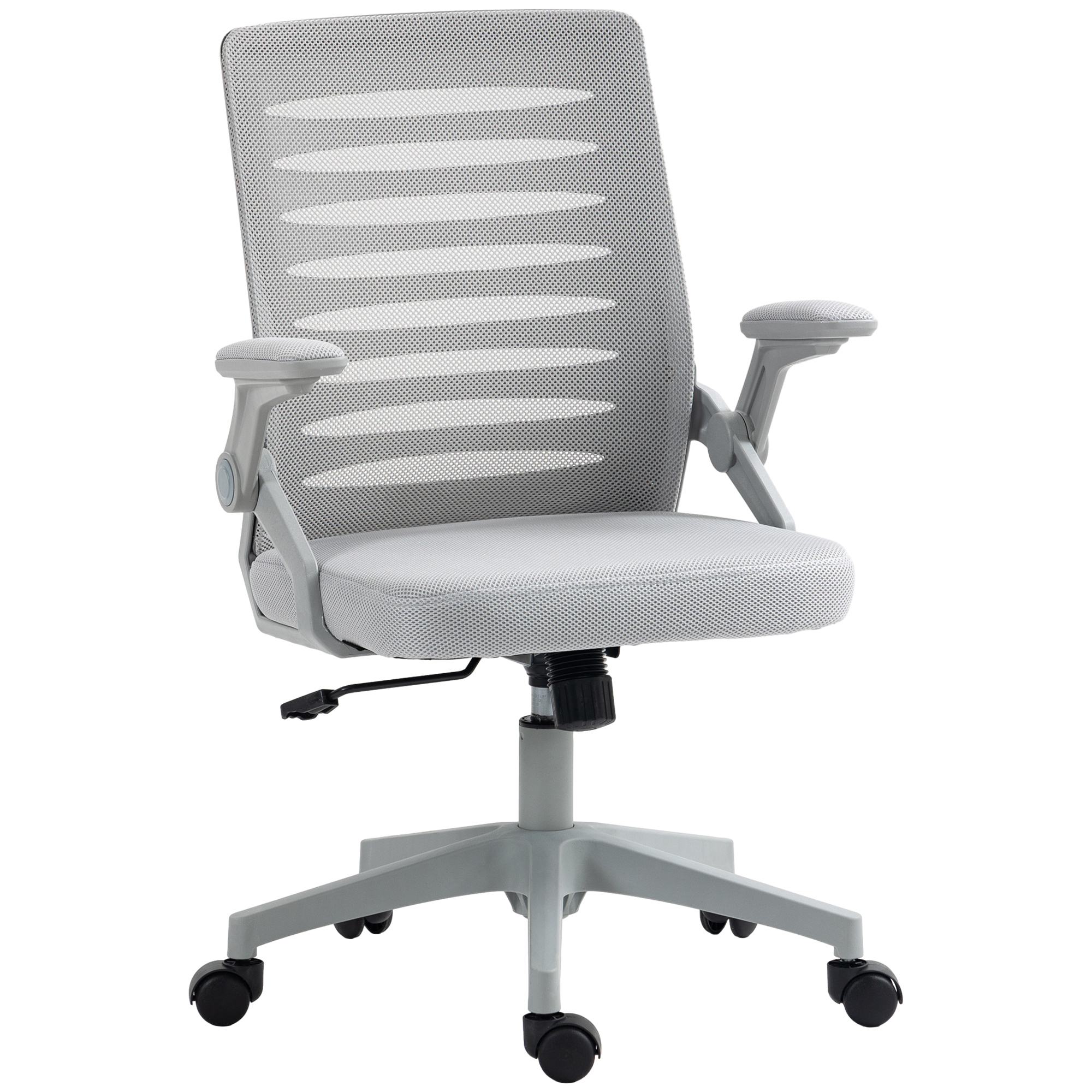 Vinsetto Mesh Office Chair, Swivel Task Computer Chair for Home with Lumbar Support - Life Essentials
