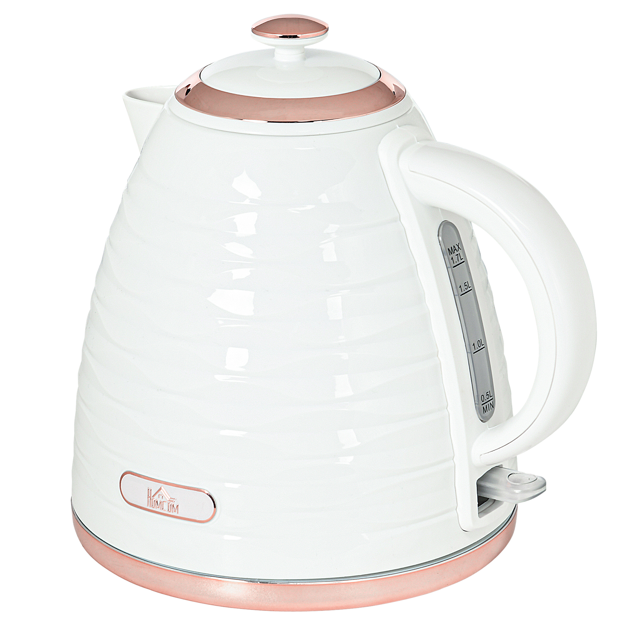 HERON 3kW Rapid Boil Honeycomb Kettle - Cream and Orange Gloss - Life Essentials