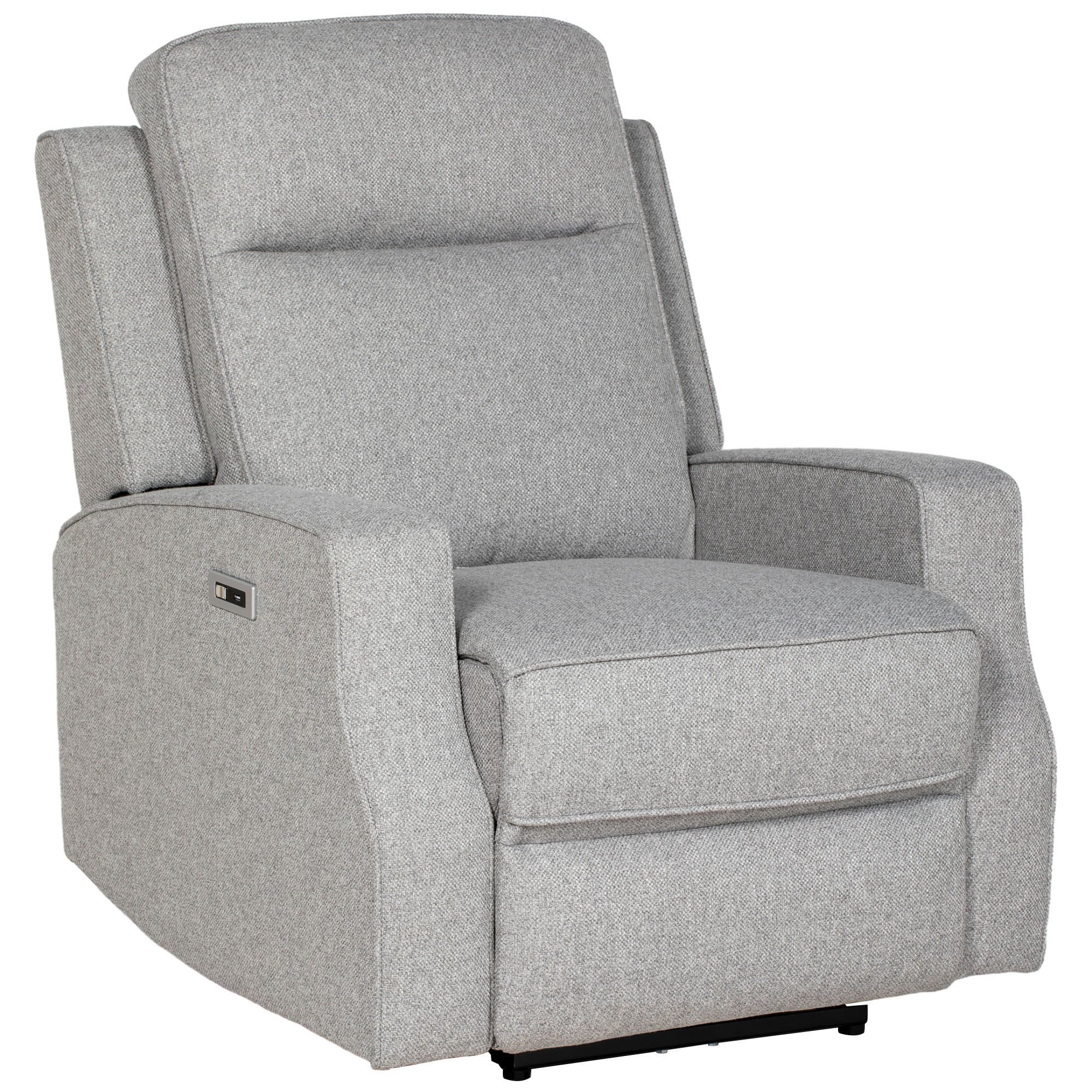 Scott Electric Recliner Armchair with Adjustable Leg Rest - Grey - Life Essentials