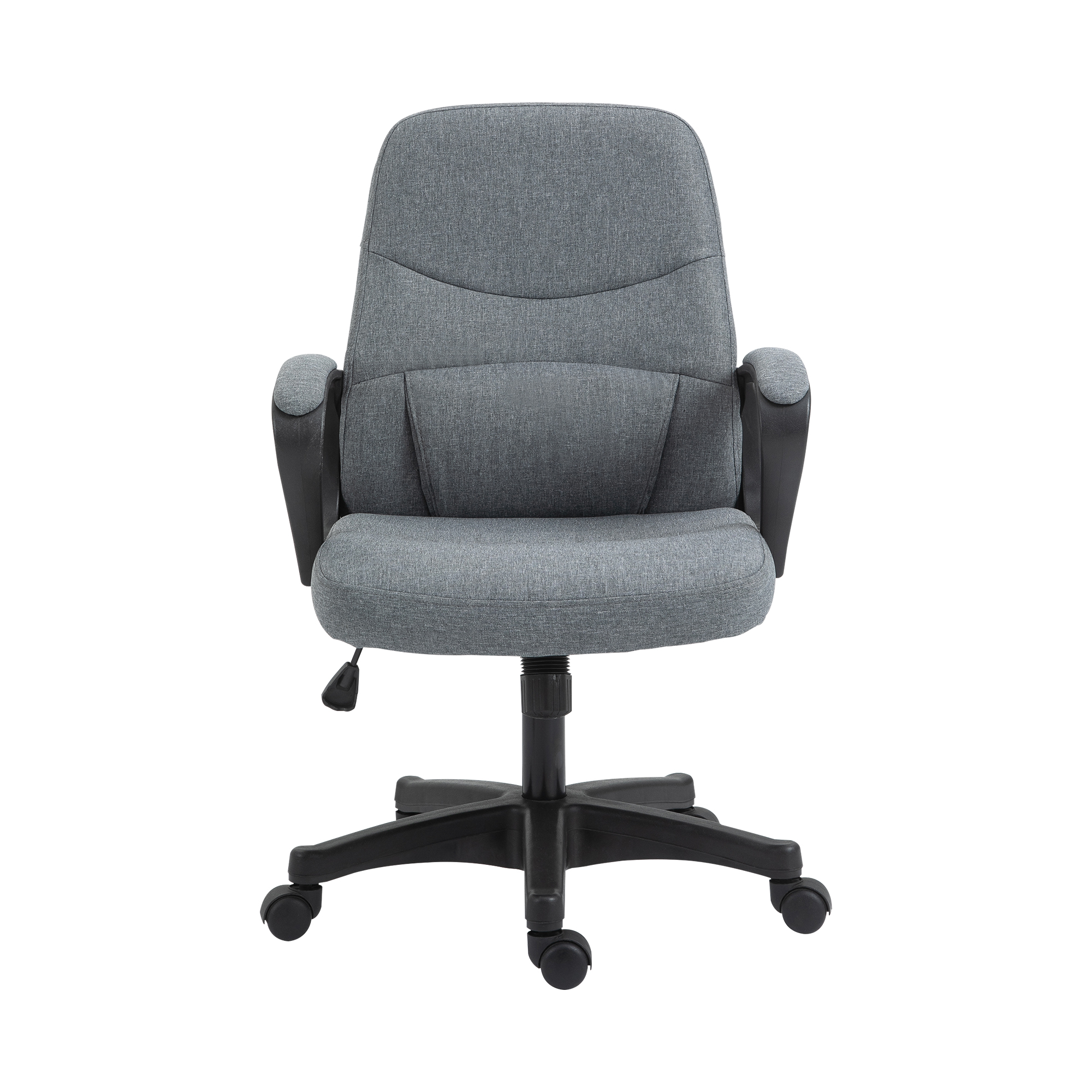 Office Chair with Massager Lumbar High Back Ergonomic Support Office 360° Swivel Chairs Adjustable Height Backrest Grey - Life Essentials