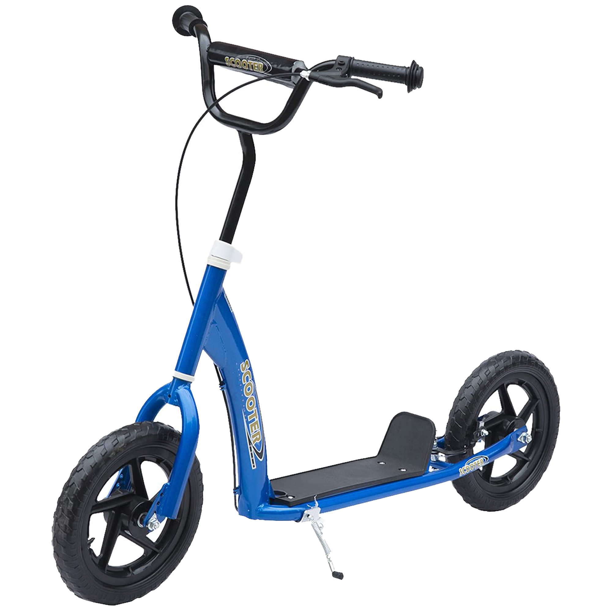 Teen Push Scooter Kids Children Stunt Scooter Bike Bicycle Ride On 12" EVA Tyres, Blue - Life Essentials