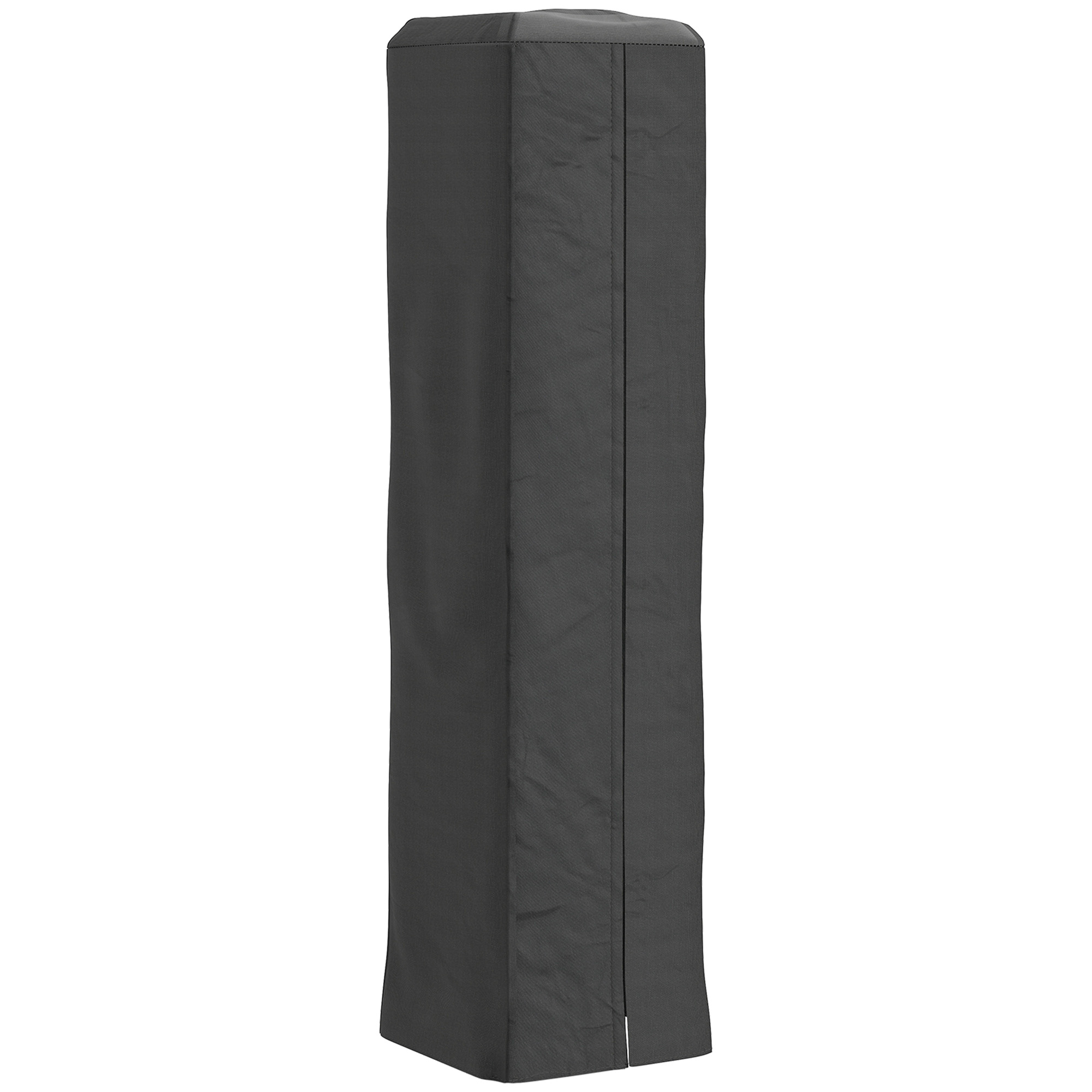 SUNVISTA Heavy Duty Gas Pyramid Patio Heater Cover, Full Length Outdoor Heater Cover Protector, UPF 30+ Oxford Fabric with Zipper, Black - Life 