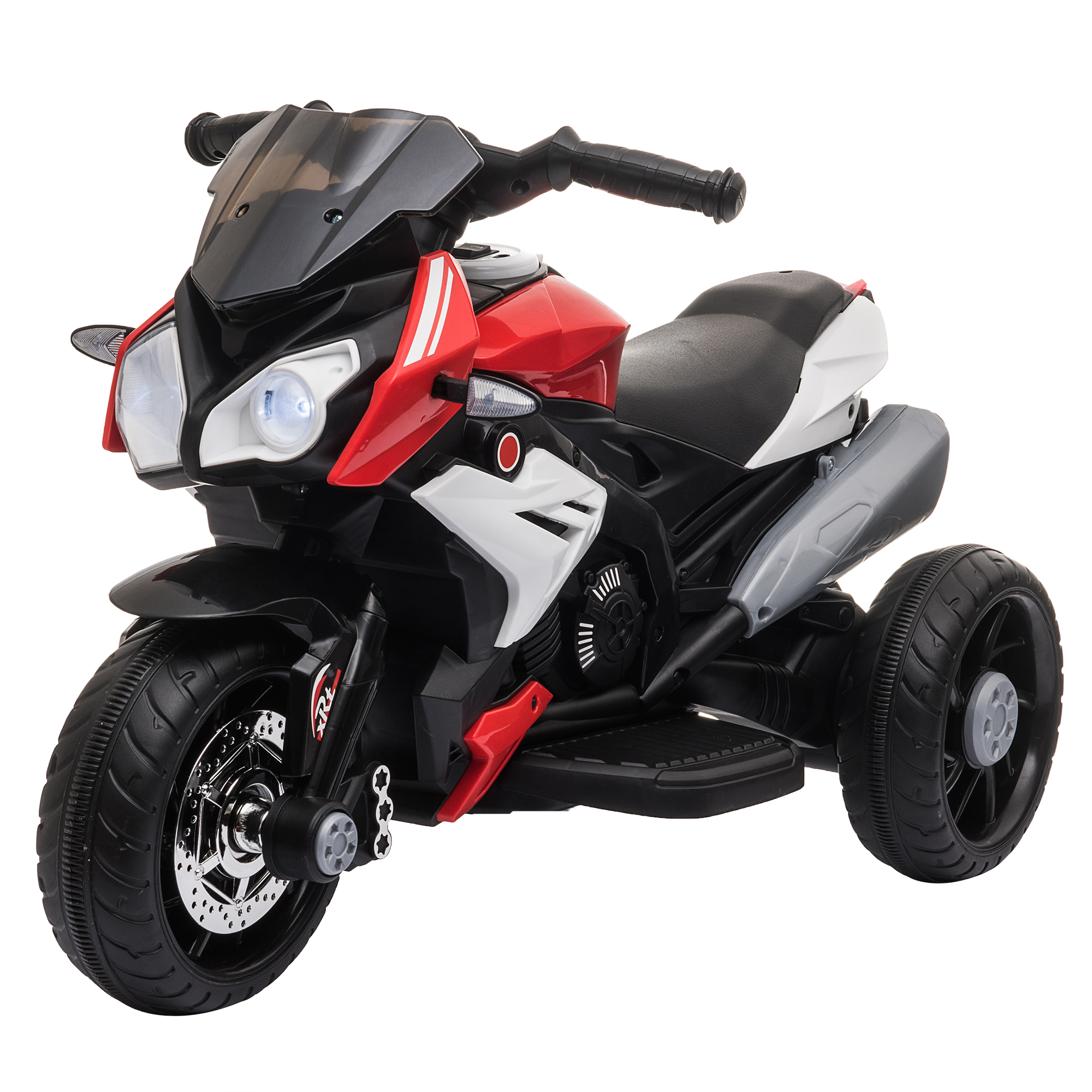 Kids 6V Battery Steel Enforced Motorcycle Ride On Trike Red - Life Essentials