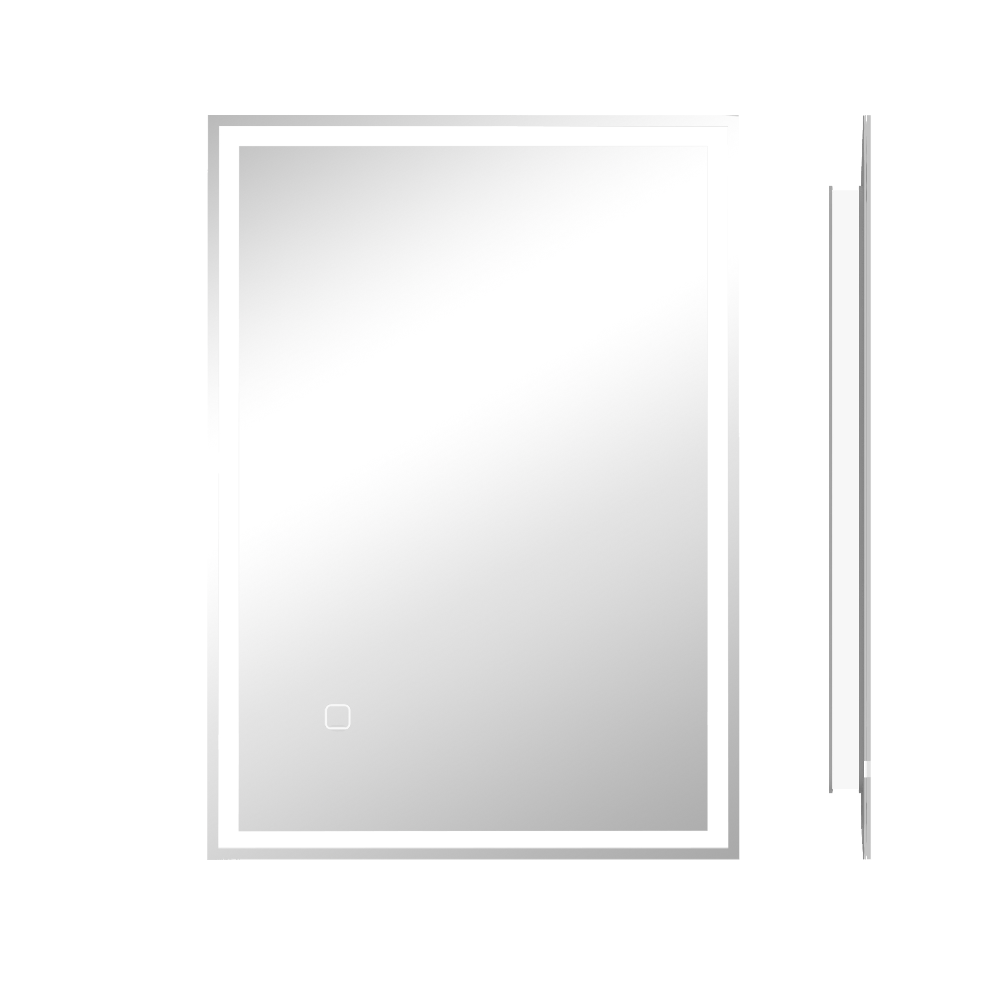 70 x 50cm LED Bathroom Mirror with Lights, Dimmable Makeup Mirror, Vanity Mirror with 3 Colour, Smart Touch, Anti-Fog - Life Essentials