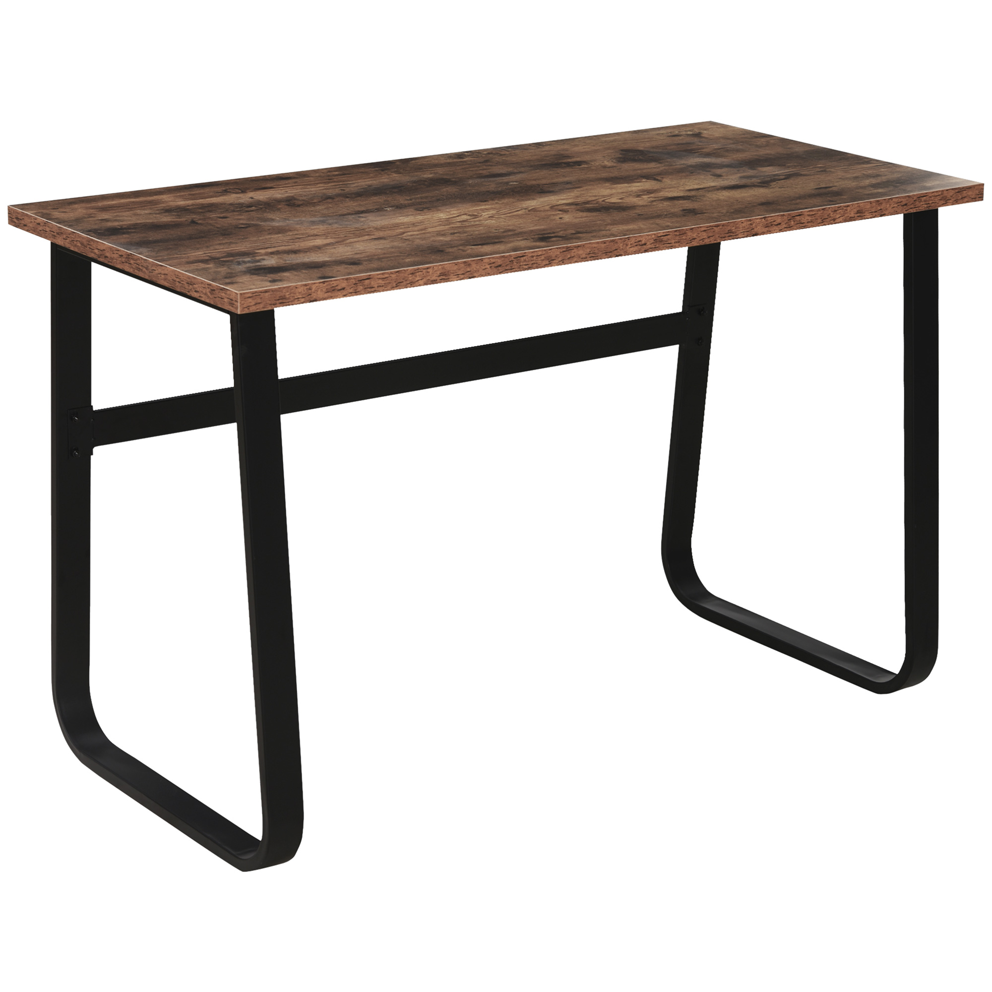 Writing Desk Workstation Center Laptop Table Industrial Design Furniture for Home Office Study Use - Life Essentials