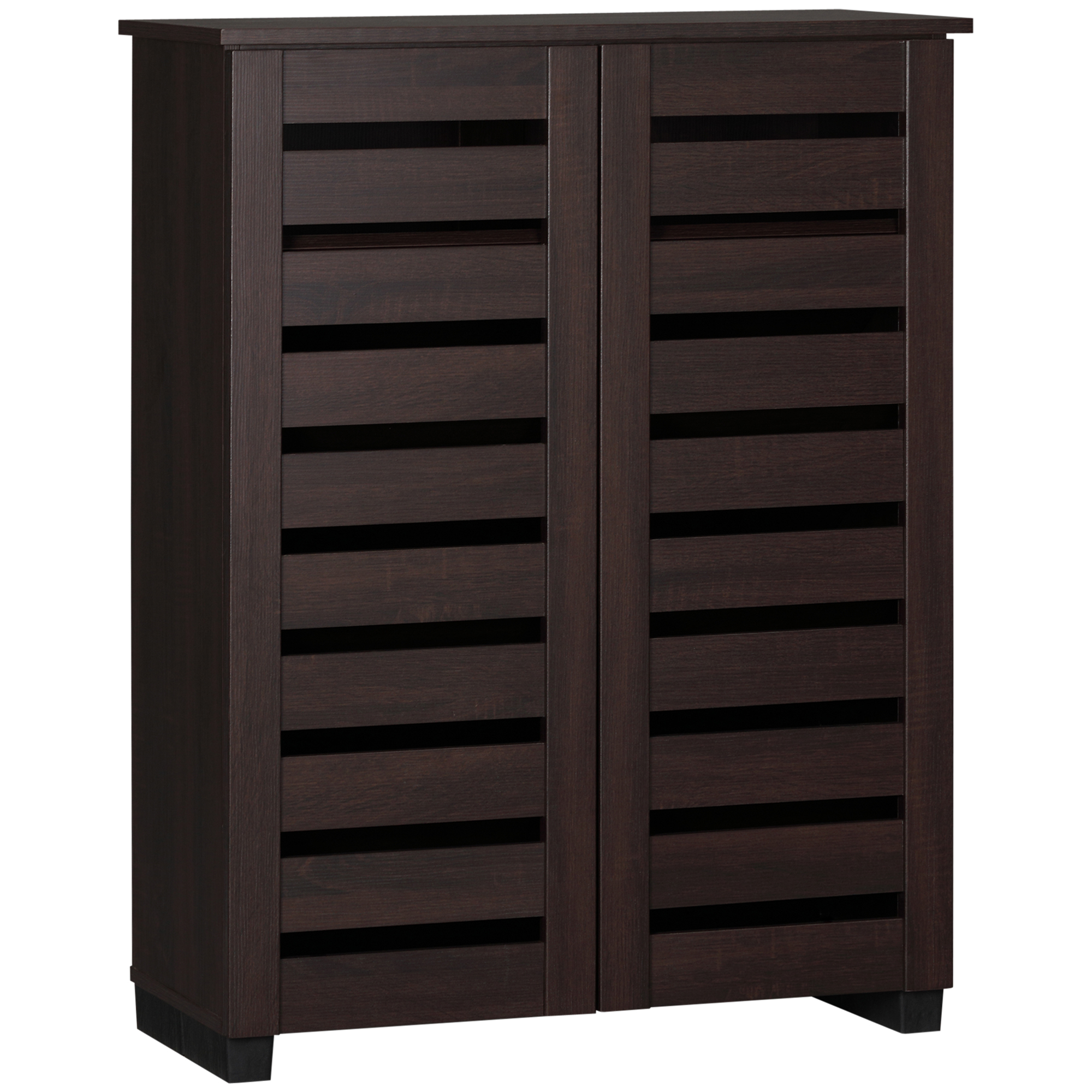 SUNA Shoe Cabinet 15 Pairs Capacity Storage - Oak Finish - Life Essentials