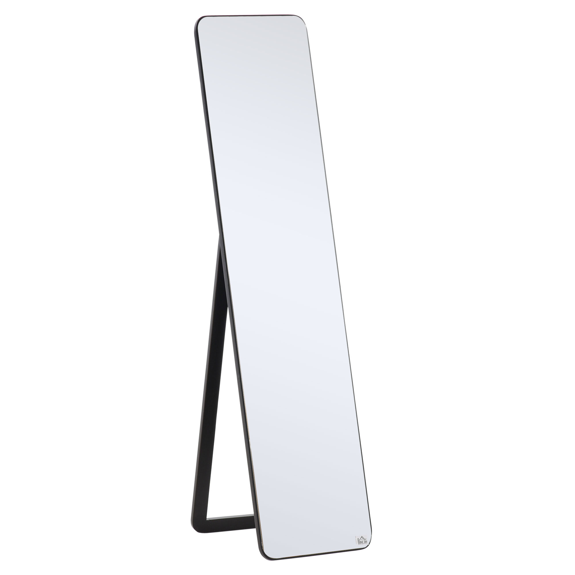 Full Length Mirror - Free Standing or Wall Hanging - Black - Life Essentials