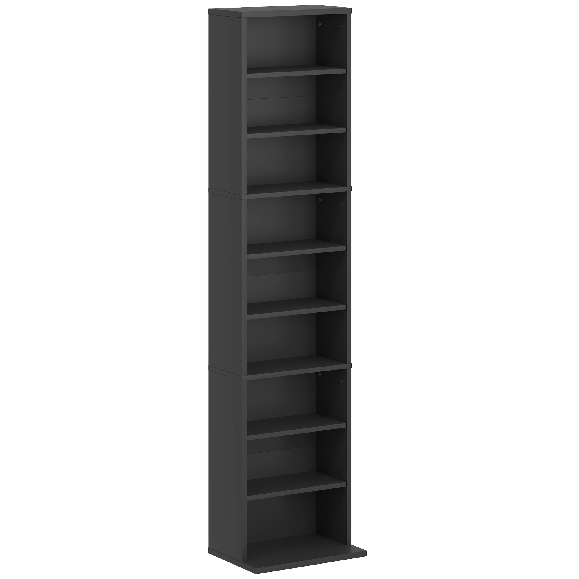 HERON 260 Narrow CD Storage Unit - Black - Life Essentials