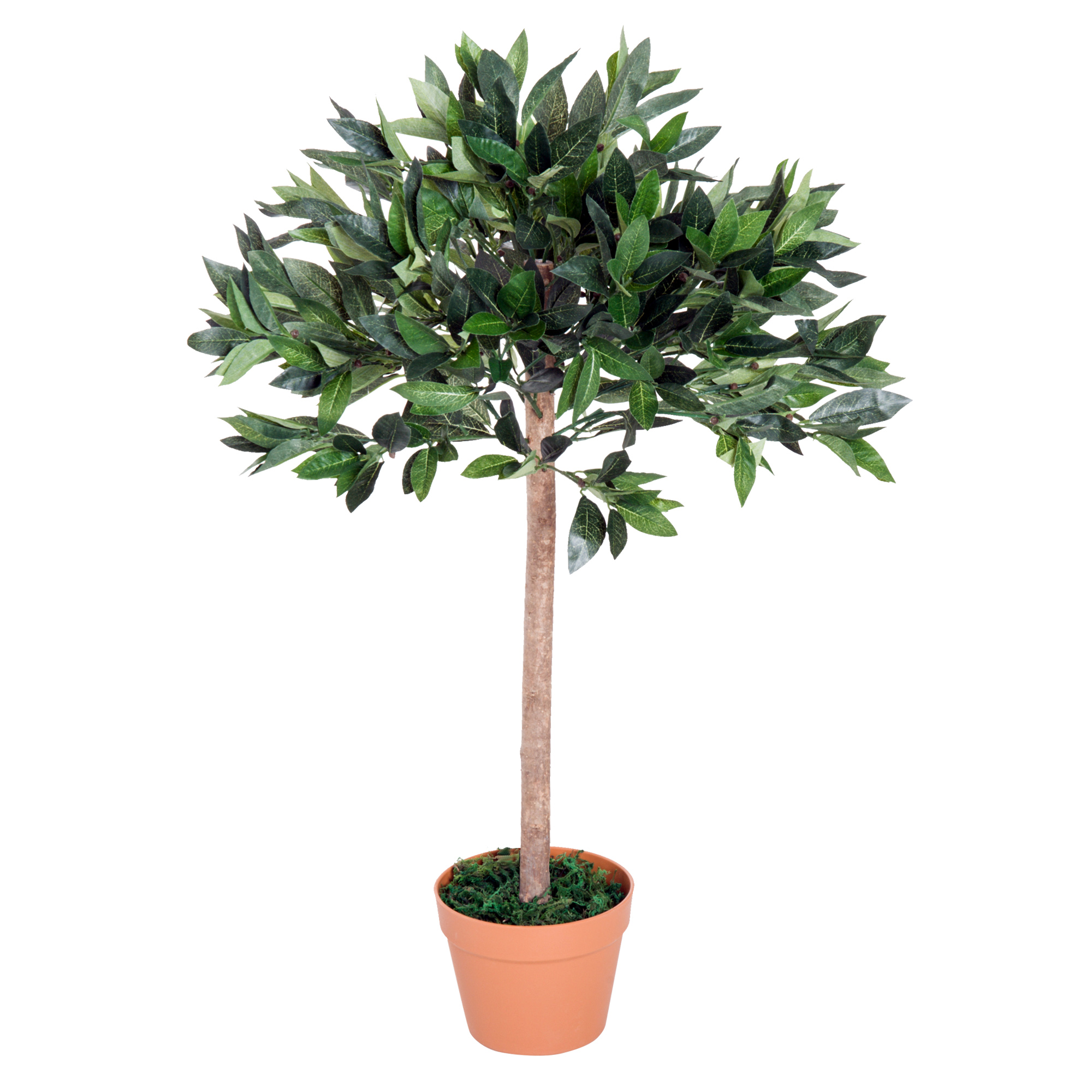 3ft Artificial Olive Tree Indoor Plant Greenary for Home Office Potted in An Orange Pot - Life Essentials