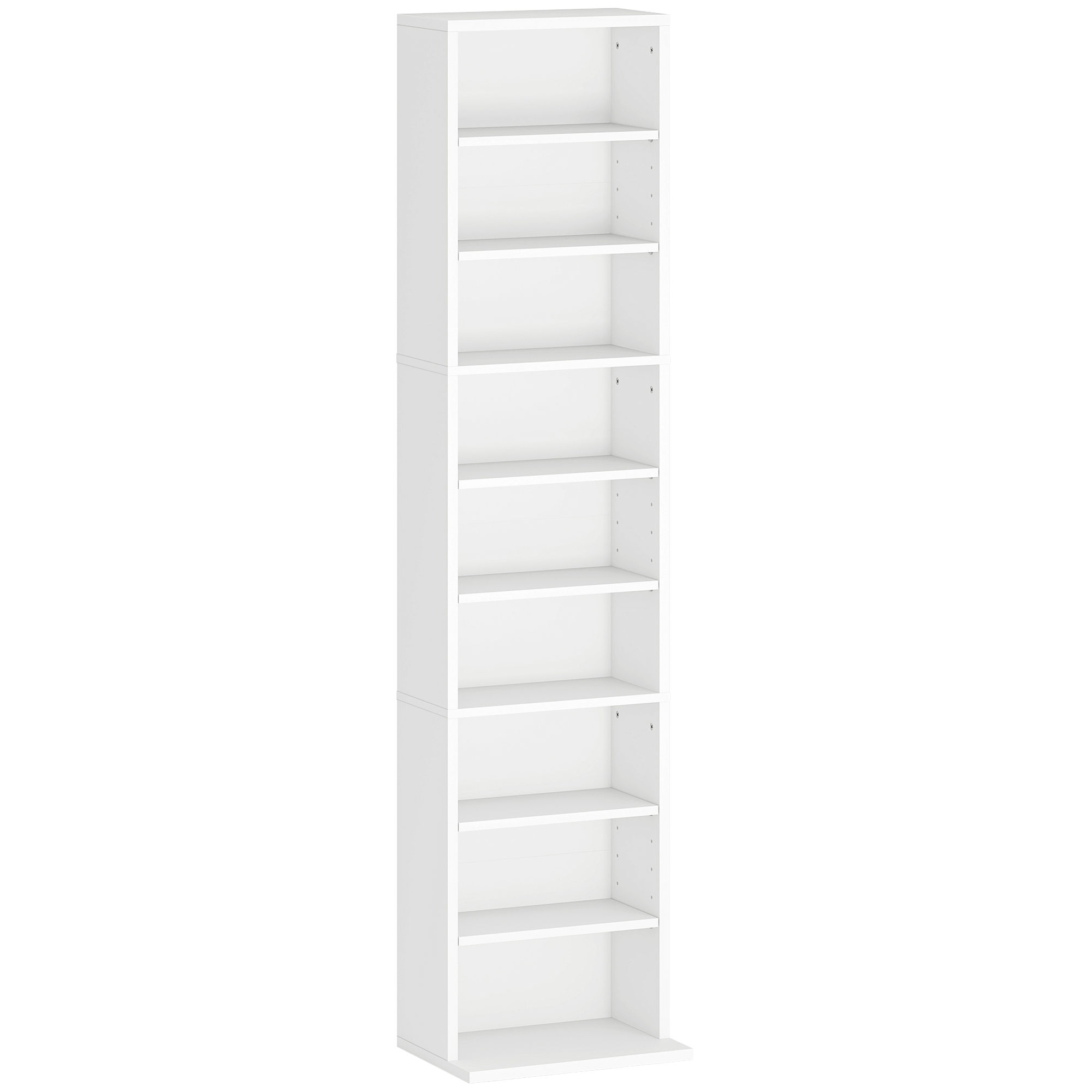 HERON 260 Narrow CD Storage Unit - White - Life Essentials