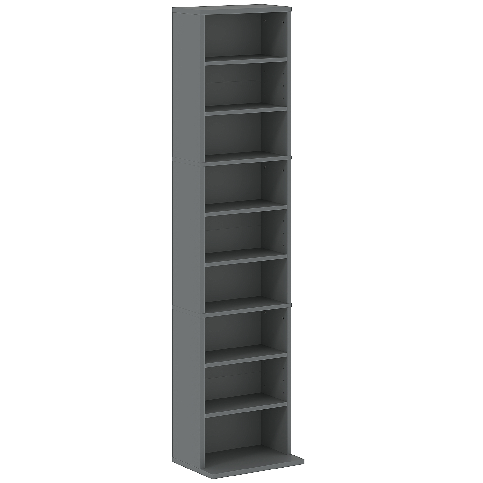HERON 260 Narrow CD Storage Unit - Grey - Life Essentials
