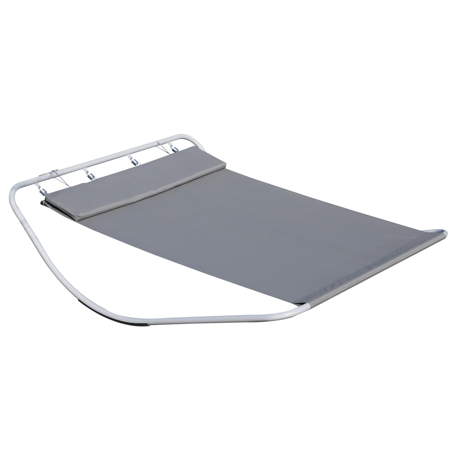 Outdoor Double Rocking Bed Hammock-Grey - Life Essentials